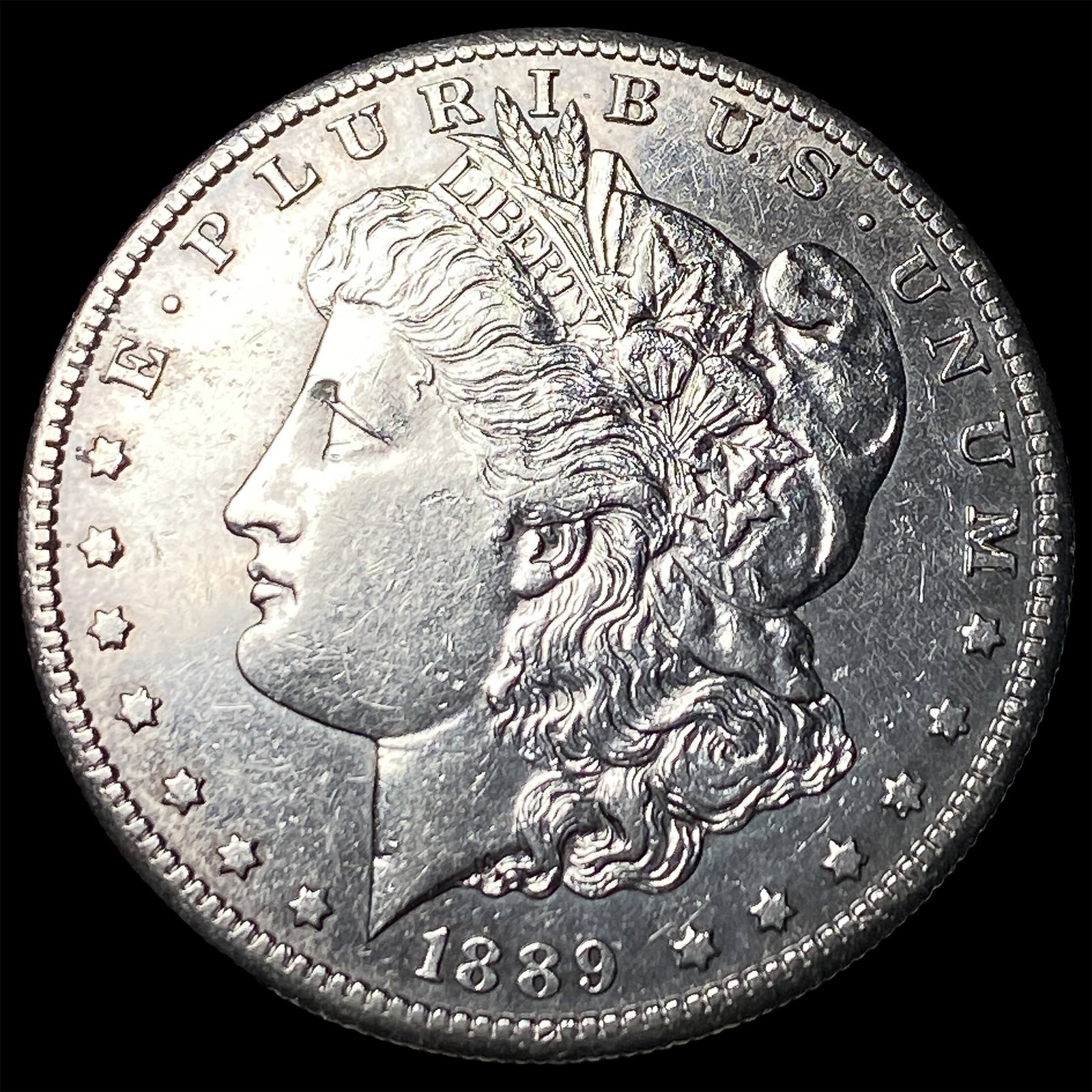 1889-S Morgan Silver Dollar CLOSELY UNCIRCULATED: 1889-S Morgan Silver Dollar CLOSELY UNCIRCULATED