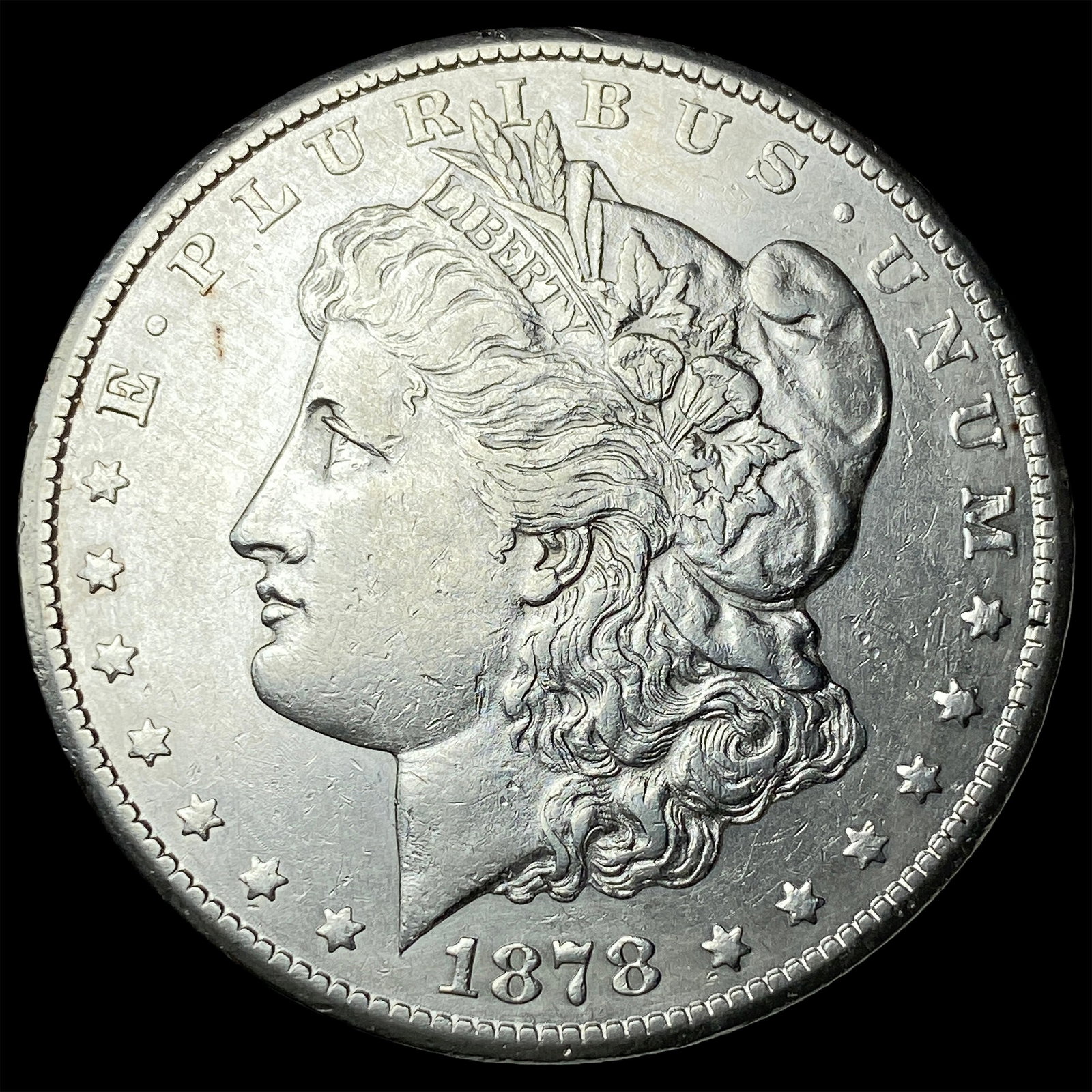 1878-CC Silver Morgan Dollar CLOSELY UNCIRCULATED: 1878-CC Silver Morgan Dollar CLOSELY UNCIRCULATED