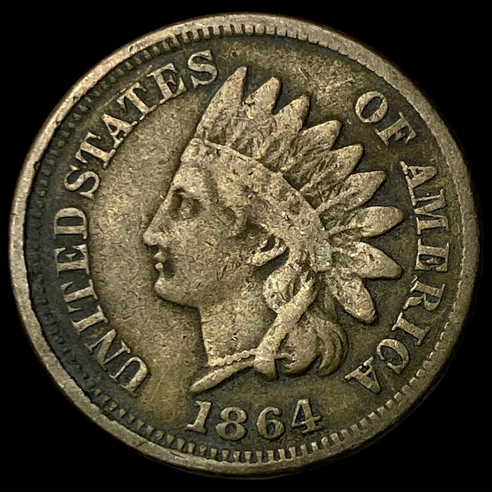 1864 Indian Head Cent LIGHTLY CIRCULATED: 1864 Indian Head Cent LIGHTLY CIRCULATED