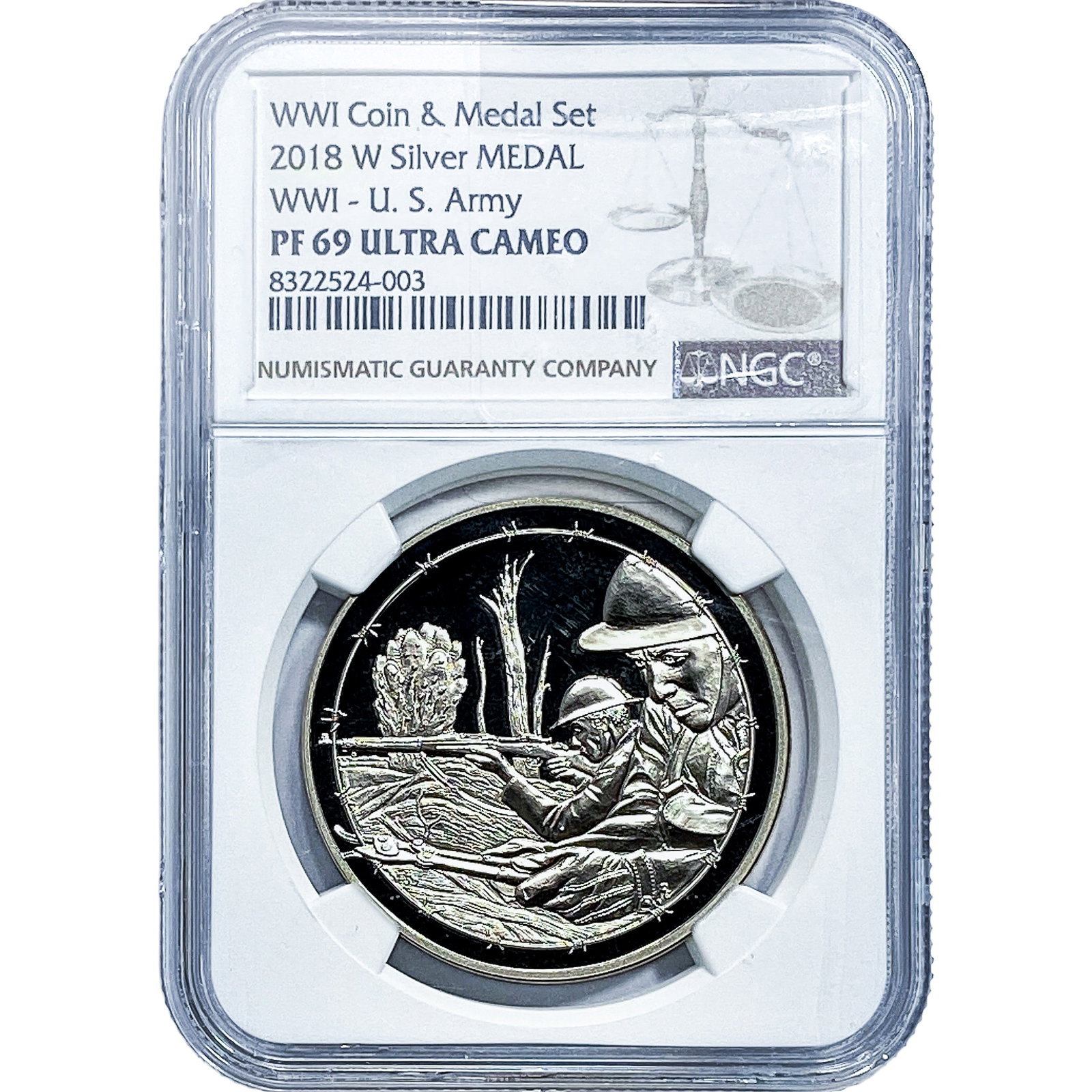 2018-W WWI-U.S. Army Silver Medal NGC PR69 (1 of 2)
