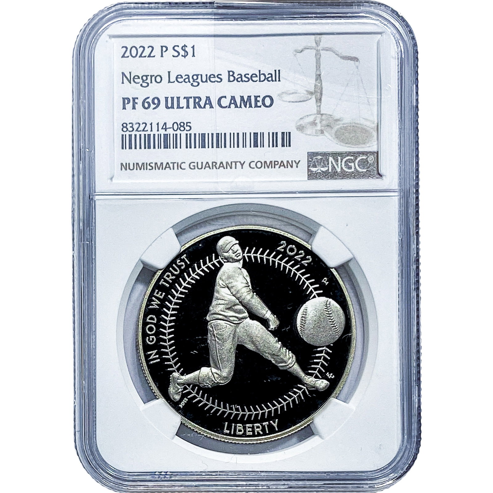 2022-P Negro Leagues Baseball Silver $1 NGC PF69 (1 of 2)