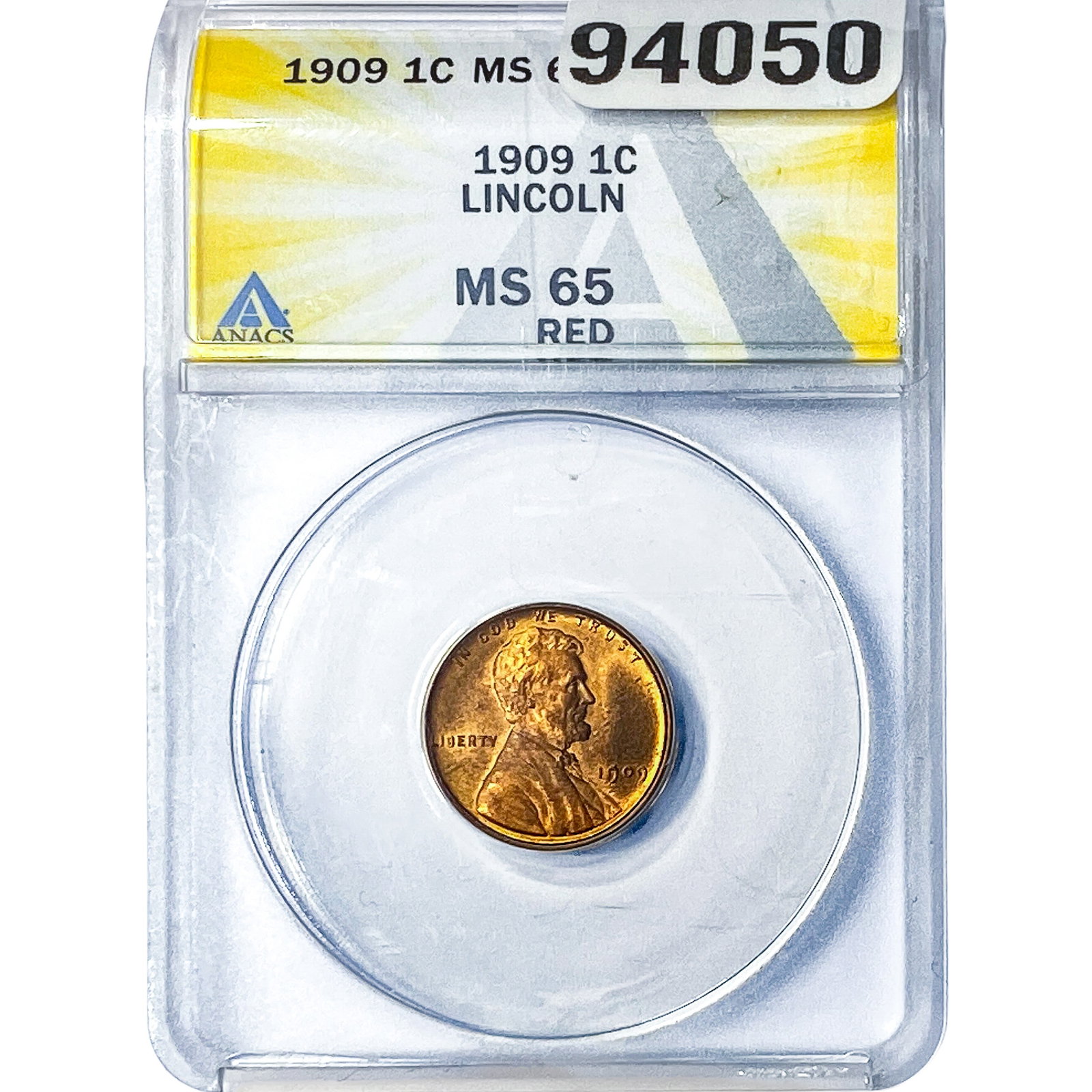 1909 Wheat Cent ANACS MS65 Red (1 of 2)
