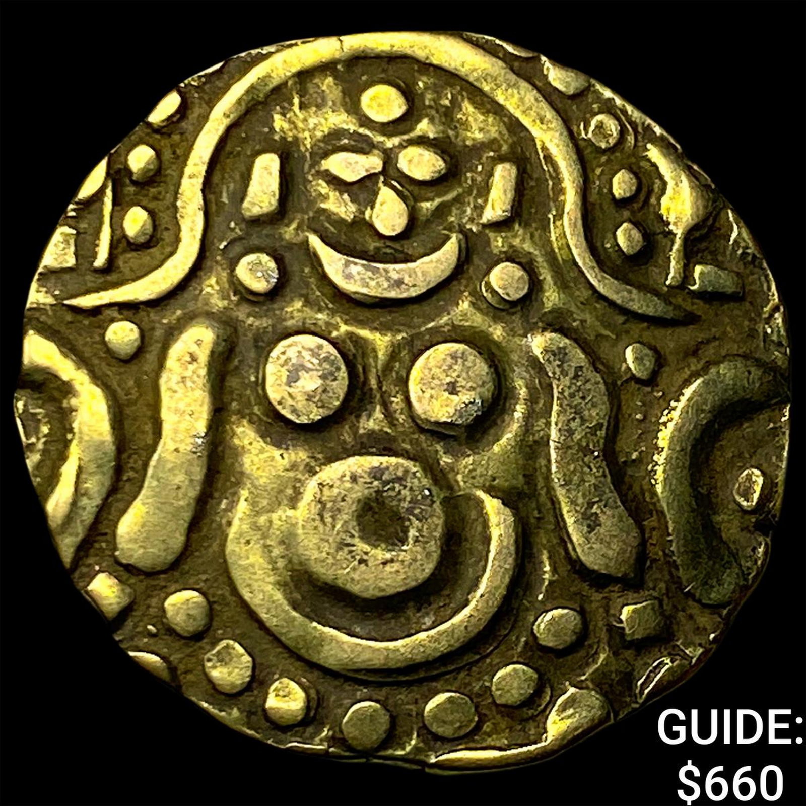 1114-1154 India Govindachandra Base Gold 4.5 Masha: 1114-1154 India Govindachandra Base Gold 4.5 Masha