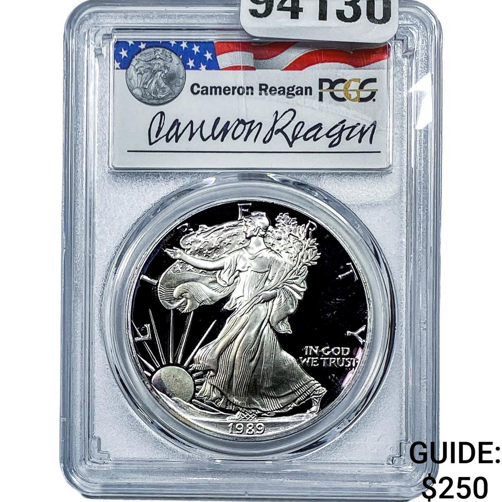 1989-S Silver Eagle PCGS PR69 DCAM: 1989-S Silver Eagle PCGS PR69 DCAM