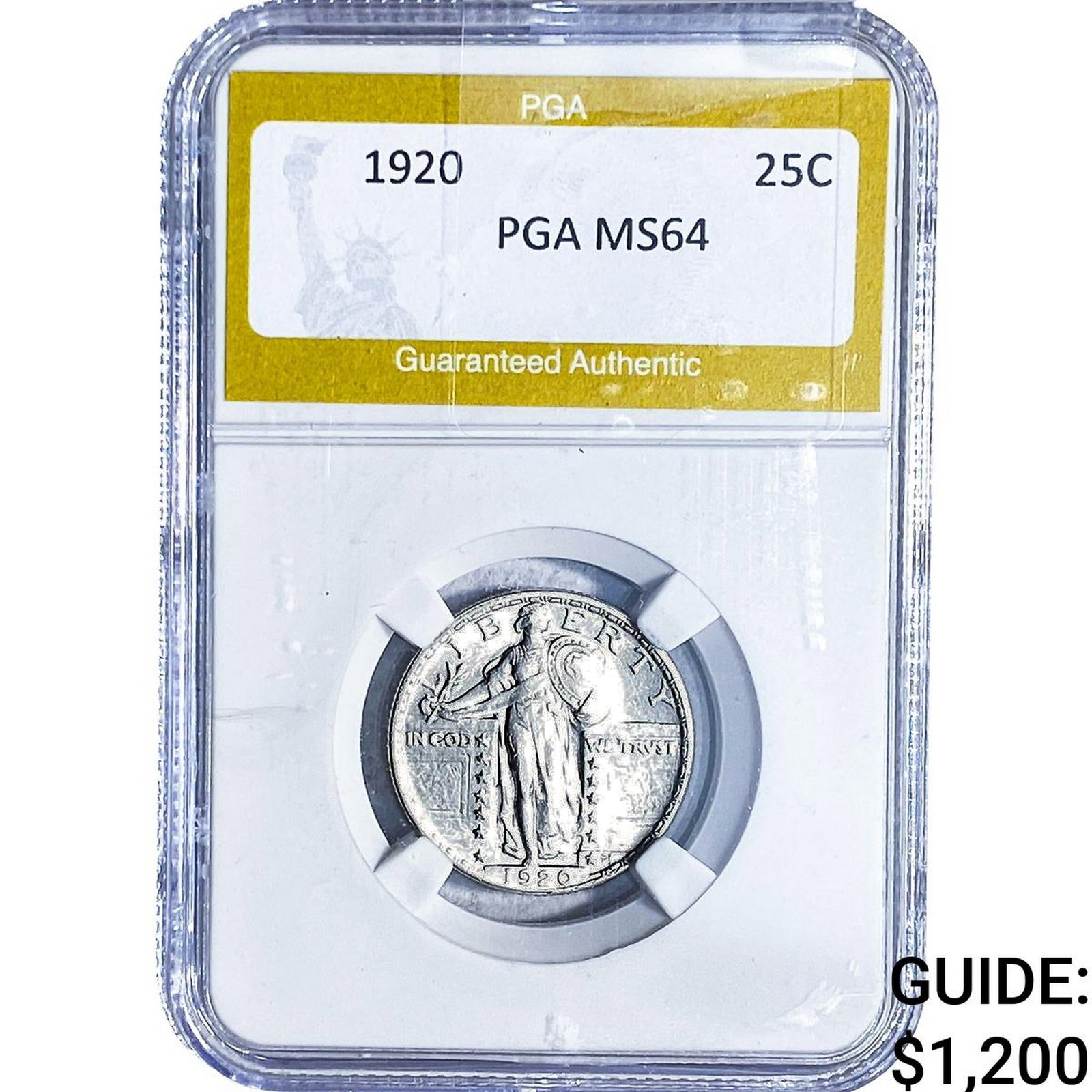 1920 Standing Liberty Quarter PGA MS64 (1 of 2)