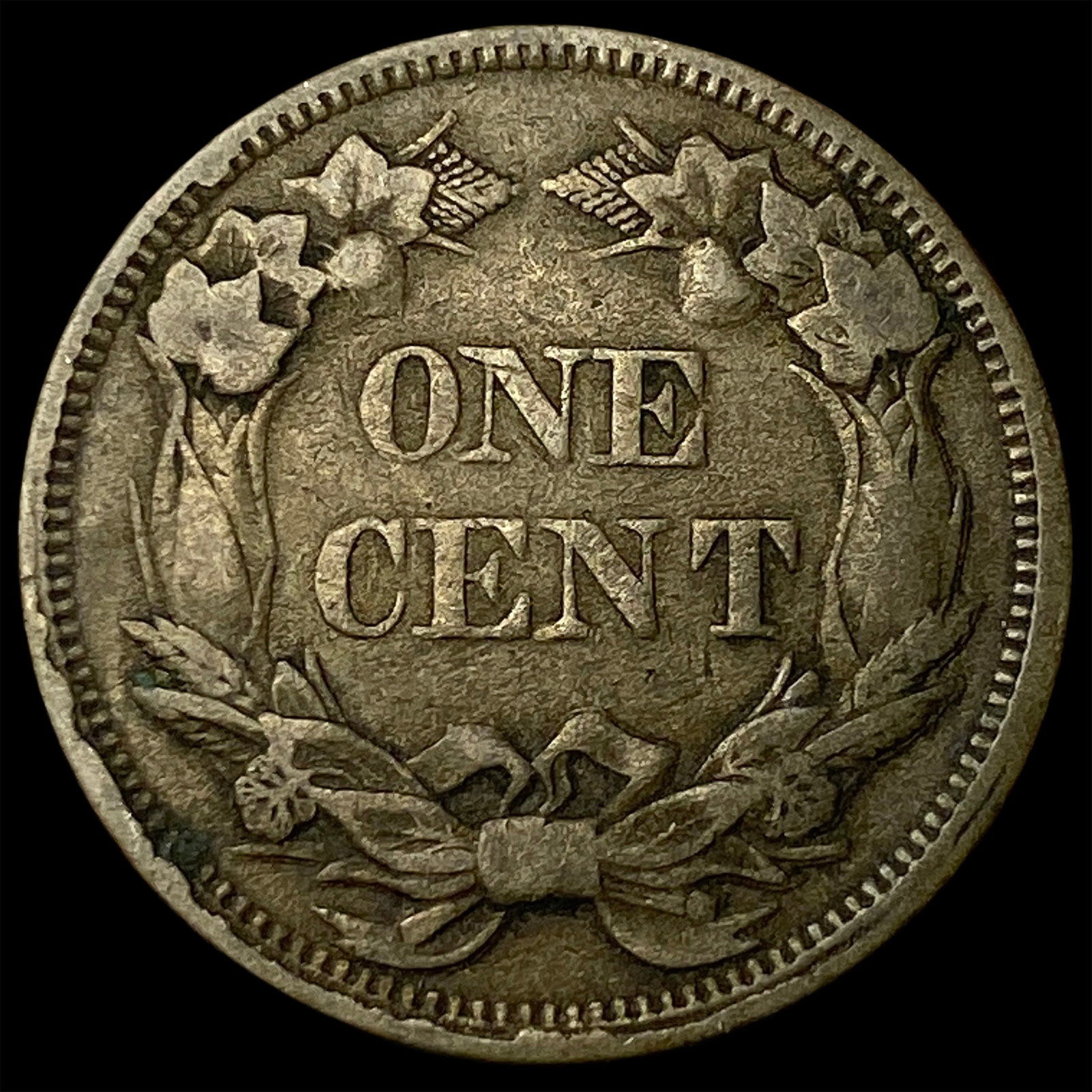 1858 Flying Eagle Cent ABOUT UNCIRCULATED - 2