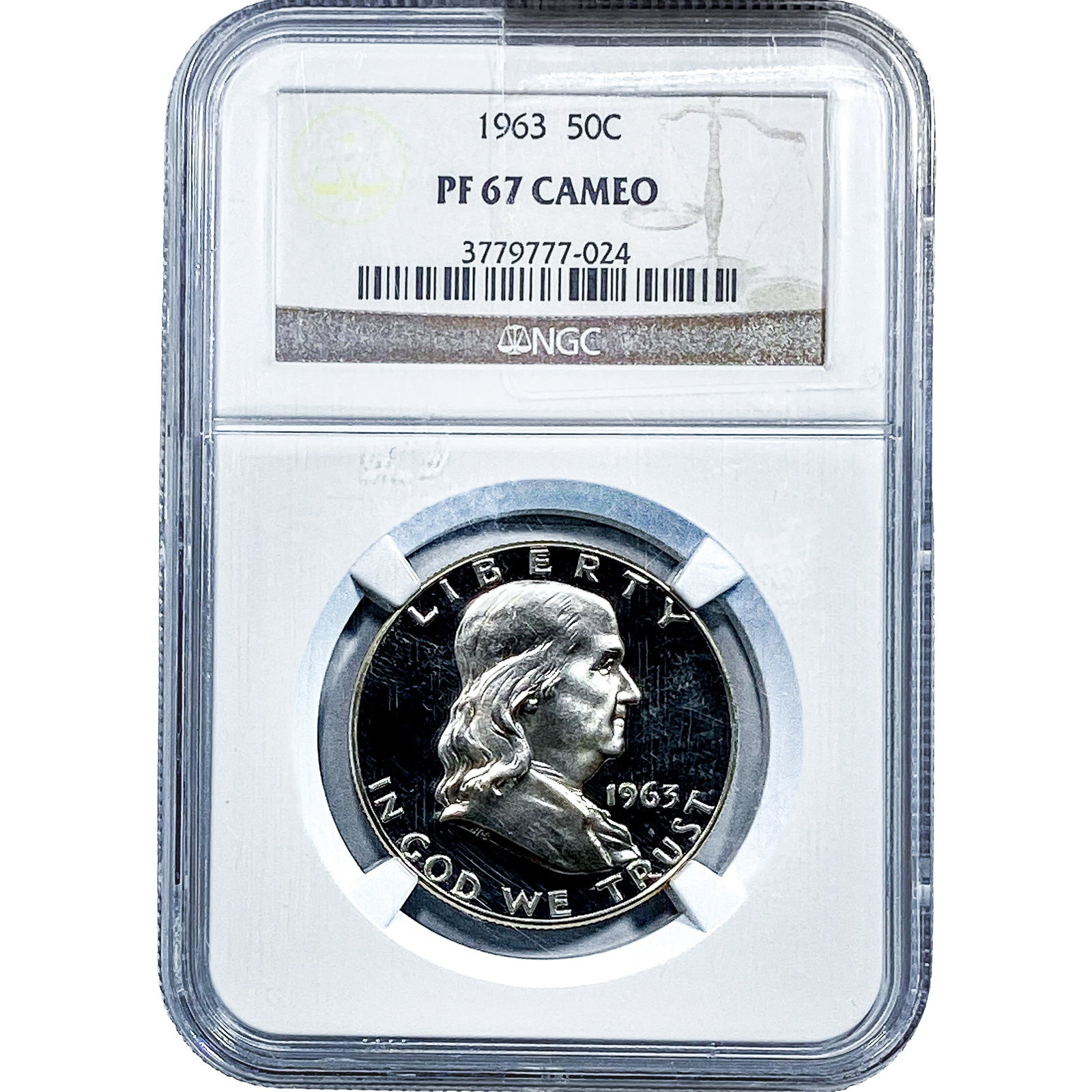 1963 Franklin Half Dollar NGC PF67 Cameo (1 of 2)