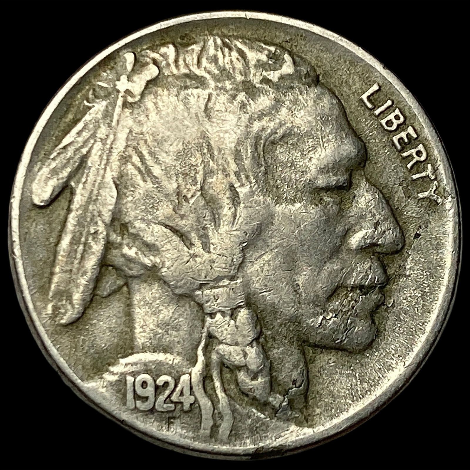 1924-S Buffalo Nickel NEARLY UNCIRCULATED: 1924-S Buffalo Nickel NEARLY UNCIRCULATED