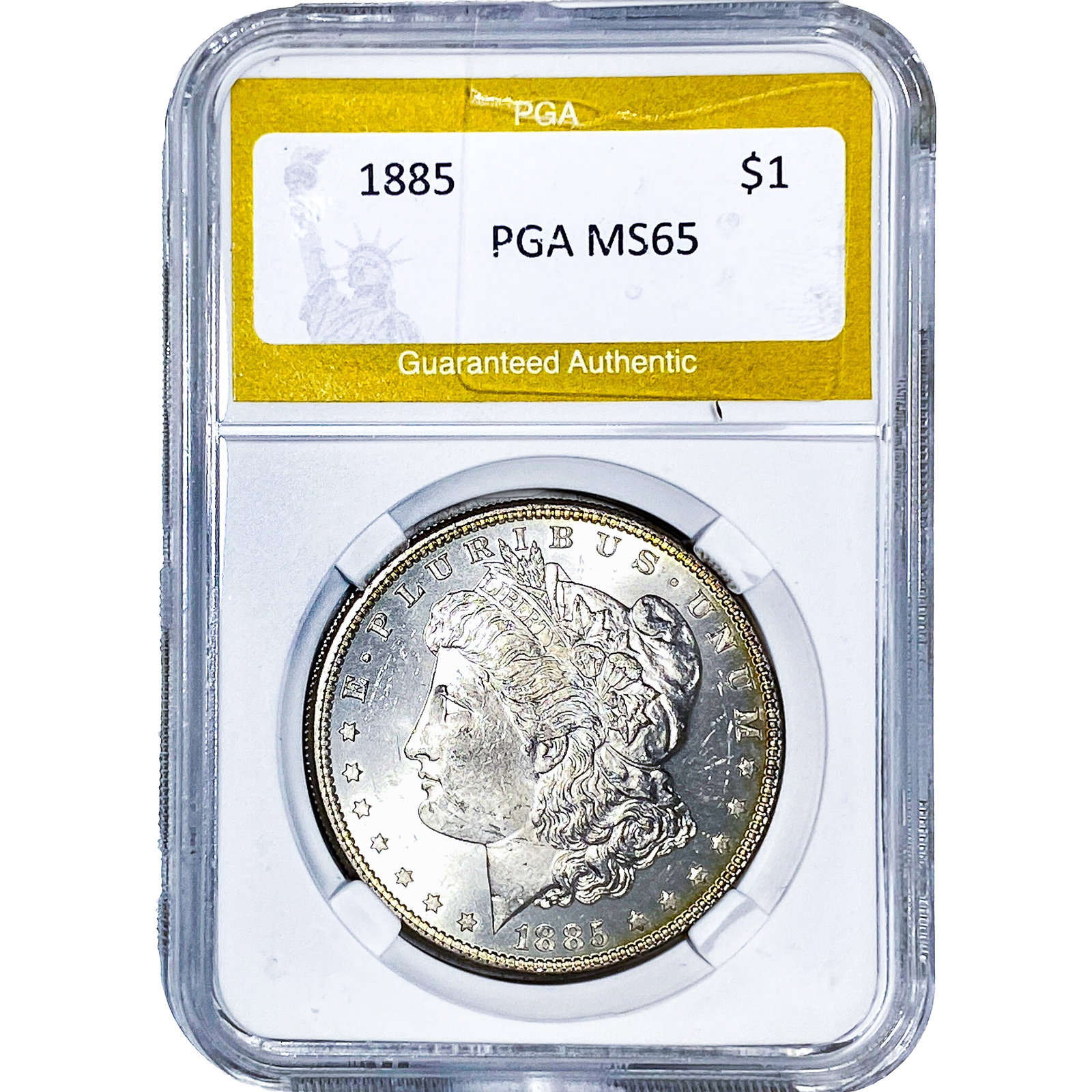 1885 Morgan Silver Dollar PGA MS65: 1885 Morgan Silver Dollar PGA MS65
