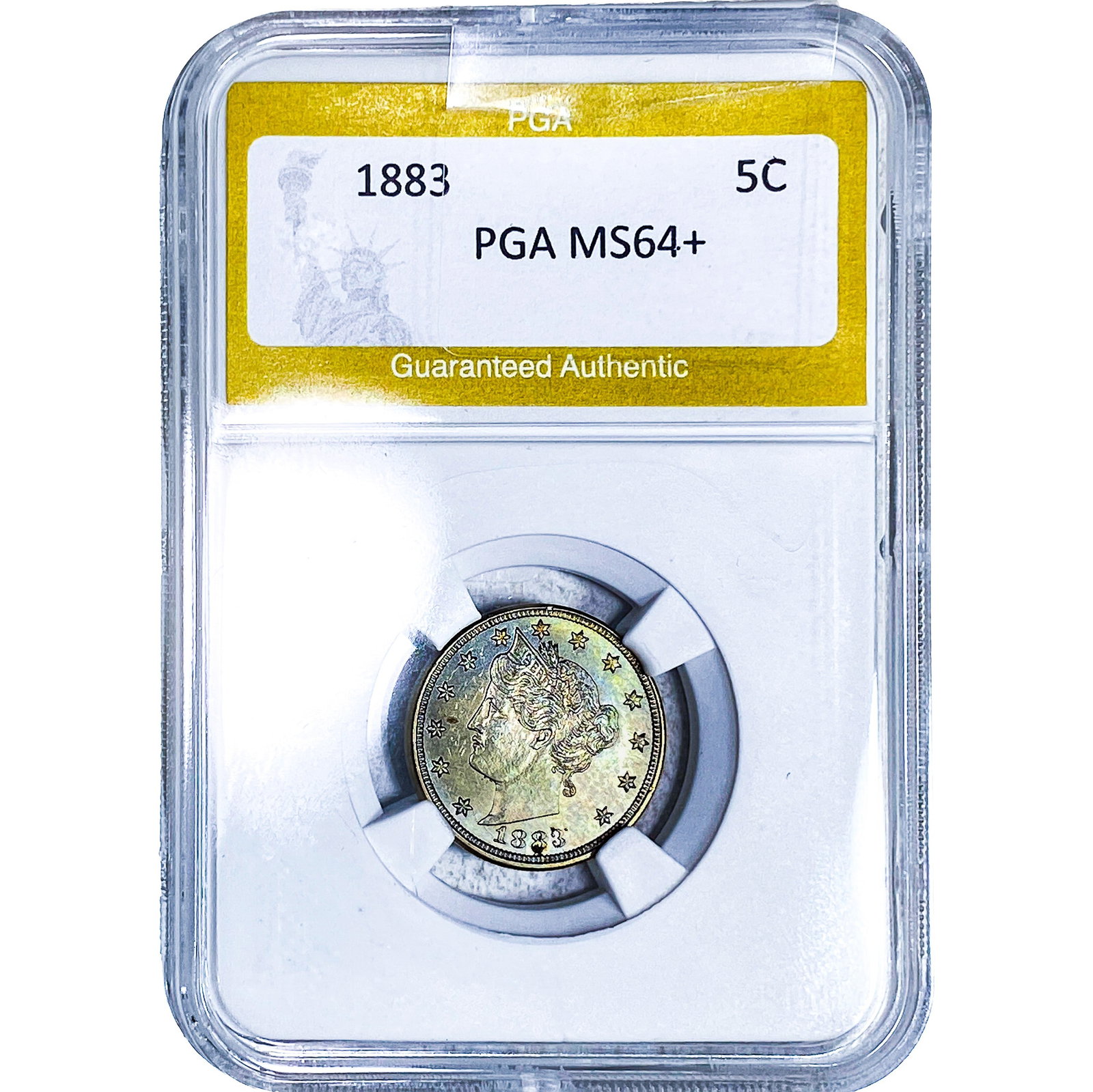 1883 Liberty Victory Nickel PGA MS64+: 1883 Liberty Victory Nickel PGA MS64+