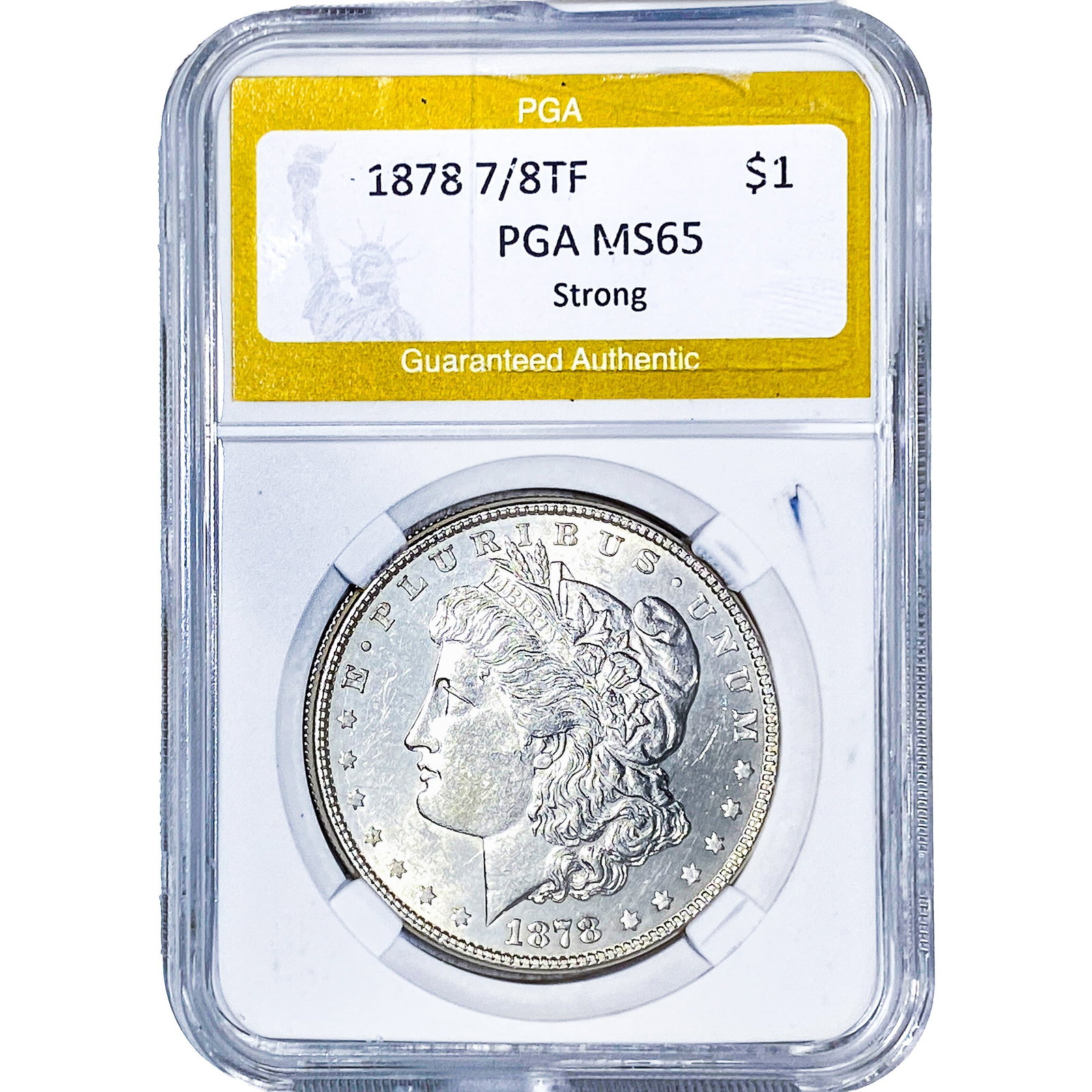 1978 7/8TF Morgan Silver Dollar PGA MS65: 1978 7/8TF Morgan Silver Dollar PGA MS65