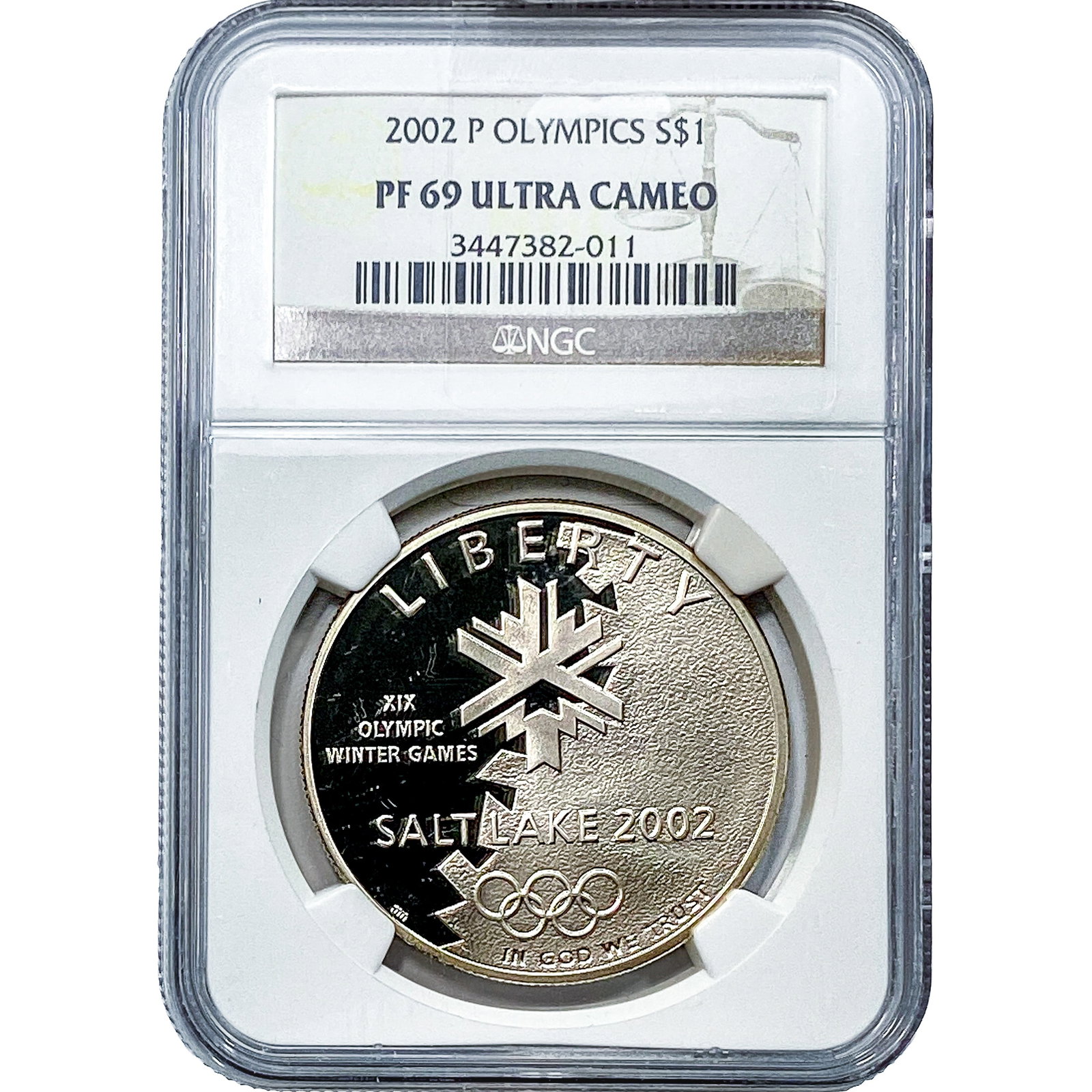 2002-P Olympics SIlver Dollar NGC PF69 Ultra Cameo (1 of 2)