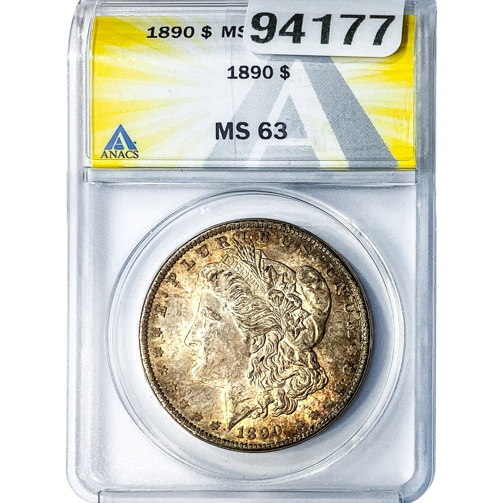 1890 Morgan Silver Dollar ANACS MS63 (1 of 2)
