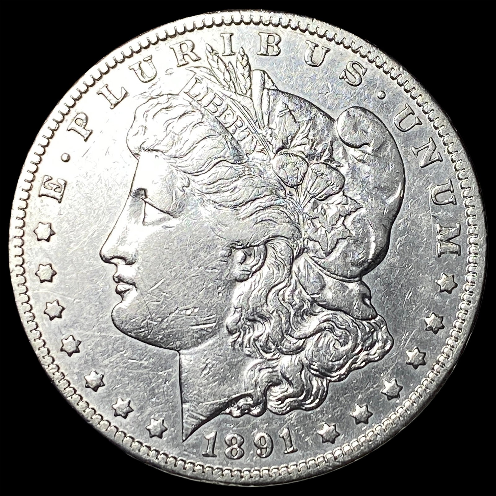 1891-CC Silver Morgan Dollar CLOSELY UNCIRCULATED (1 of 2)