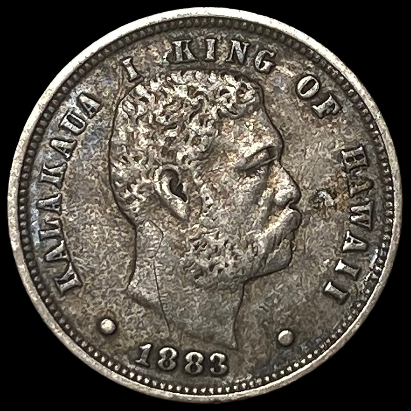 1883 Hawaii Silver Dime NEARLY UNCIRCULATED: 1883 Hawaii Silver Dime NEARLY UNCIRCULATED