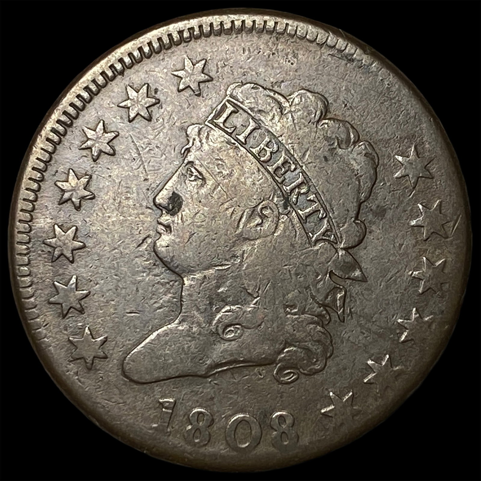 1808 Classic Head Large Cent LIGHTLY CIRCULATED (1 of 2)