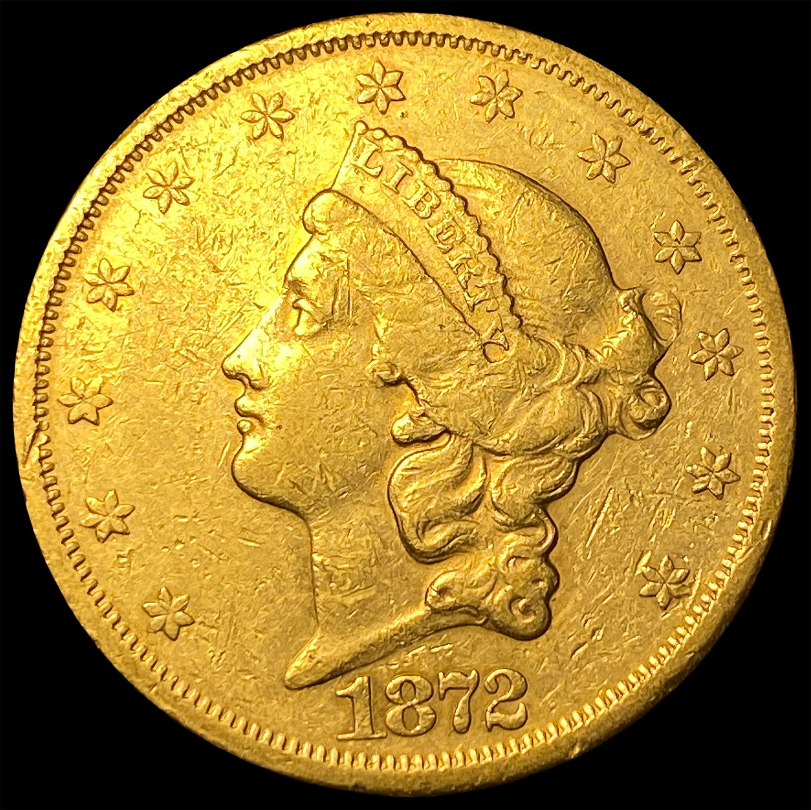 1872 Gold $20 Double Eagle CLOSELY UNCIRCULATED (1 of 2)