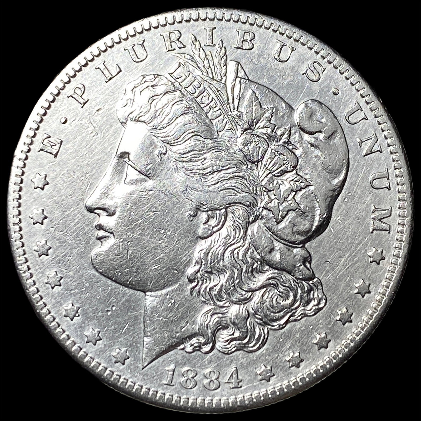 1884-S Silver Morgan Dollar CLOSELY UNCIRCULATED: 1884-S Silver Morgan Dollar CLOSELY UNCIRCULATED