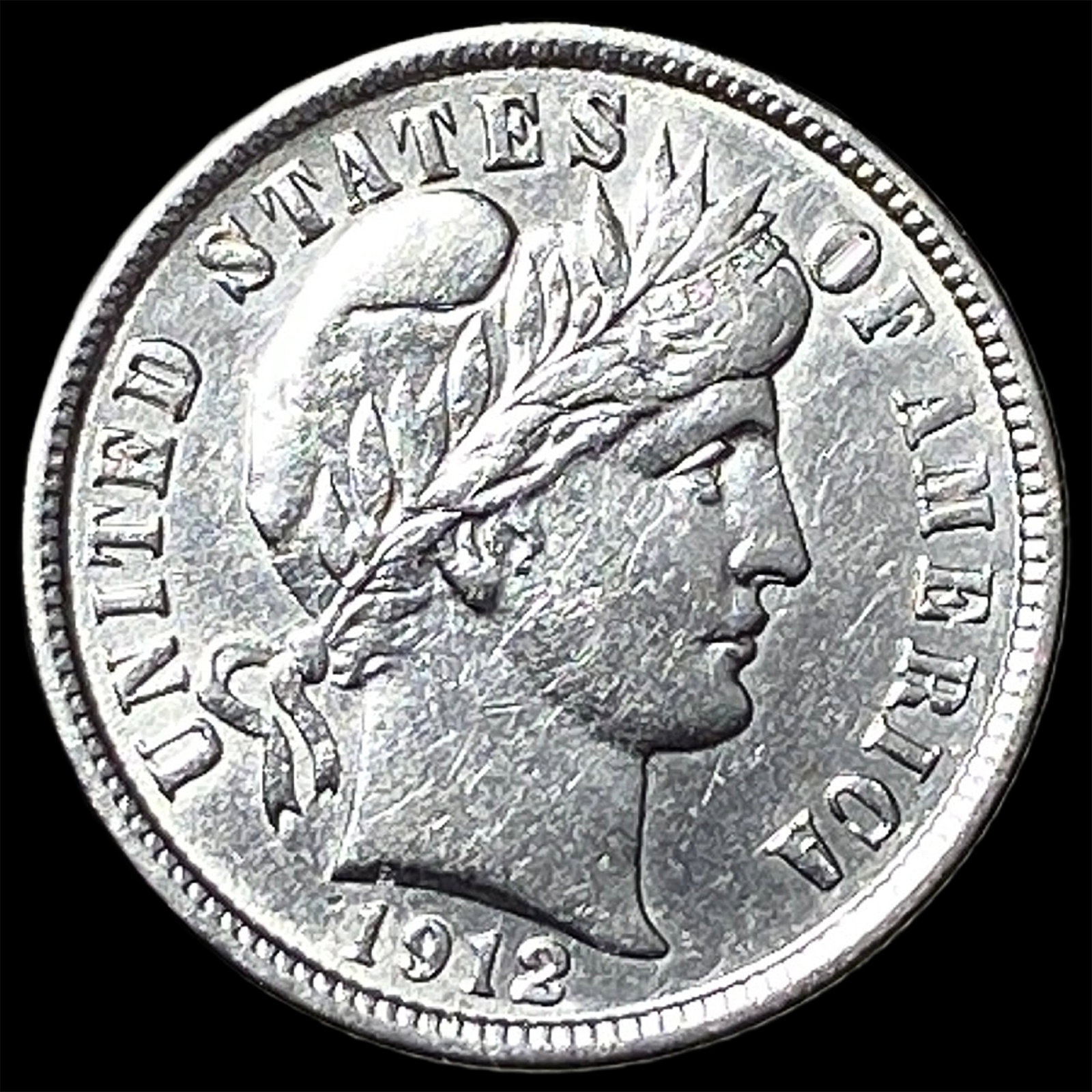 1912 Barber Dime UNCIRCULATED: 1912 Barber Dime UNCIRCULATED