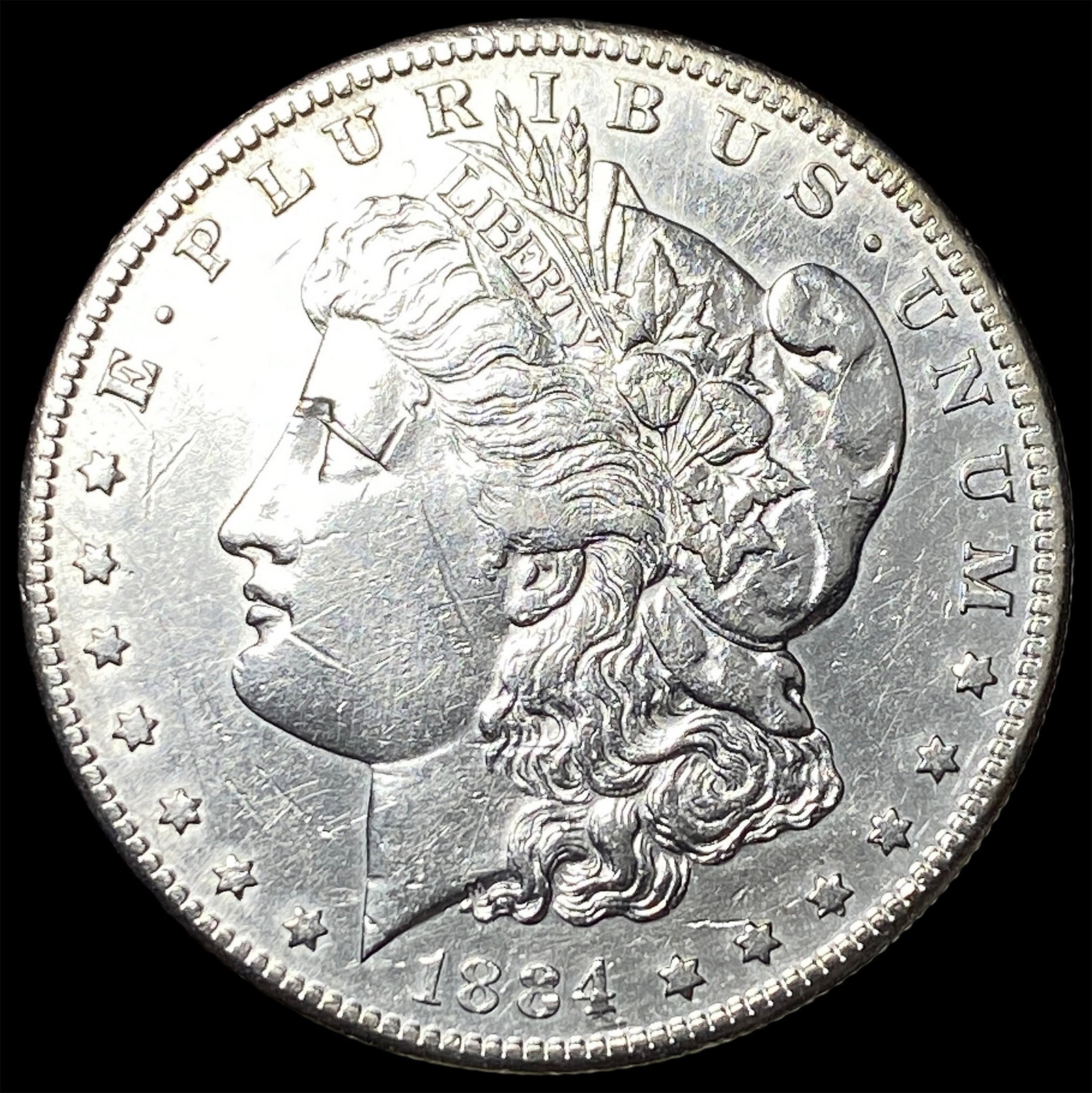 1884-S Silver Morgan Dollar CLOSELY UNCIRCULATED: 1884-S Silver Morgan Dollar CLOSELY UNCIRCULATED