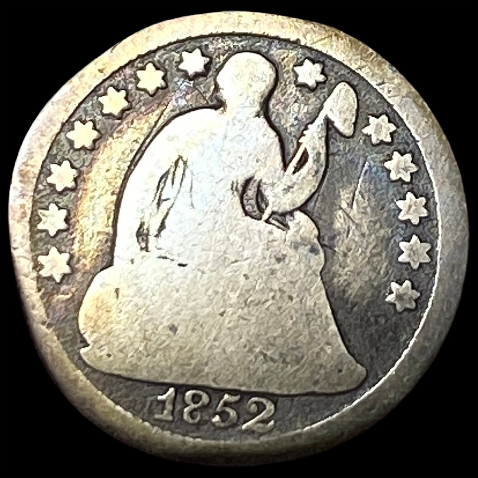1852-O Silver Half Dime NICELY CIRCULATED: 1852-O Silver Half Dime NICELY CIRCULATED