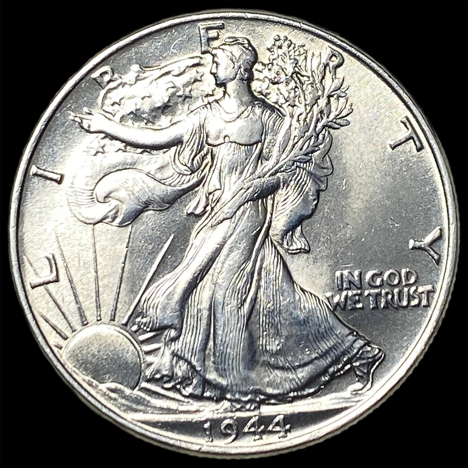 1944-S Silver Walking Liberty Half Dollar CHOICE BU: 1944-S Silver Walking Liberty Half Dollar CHOICE BU