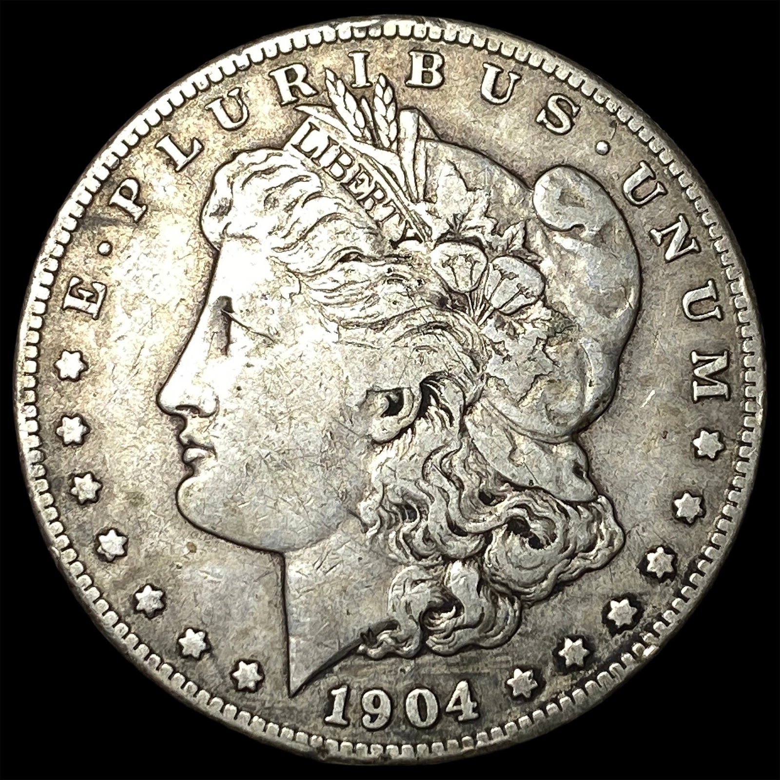 1904-S Silver Morgan Dollar NEARLY UNCIRCULATED: 1904-S Silver Morgan Dollar NEARLY UNCIRCULATED