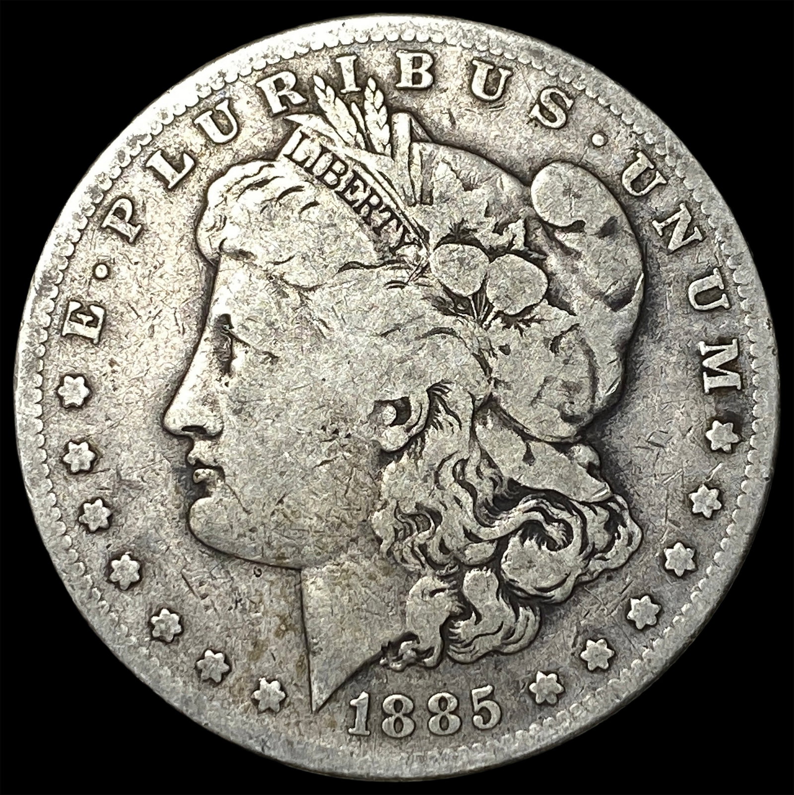 1885-S Silver Morgan Dollar NICELY CIRCULATED: 1885-S Silver Morgan Dollar NICELY CIRCULATED