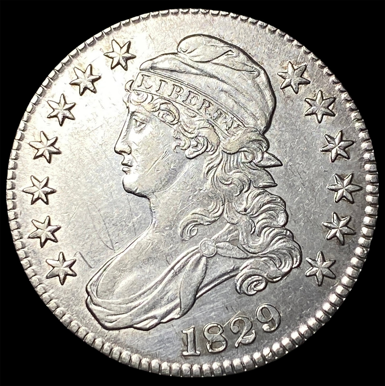 1829 Capped Bust Half Dollar UNCIRCULATED (1 of 2)