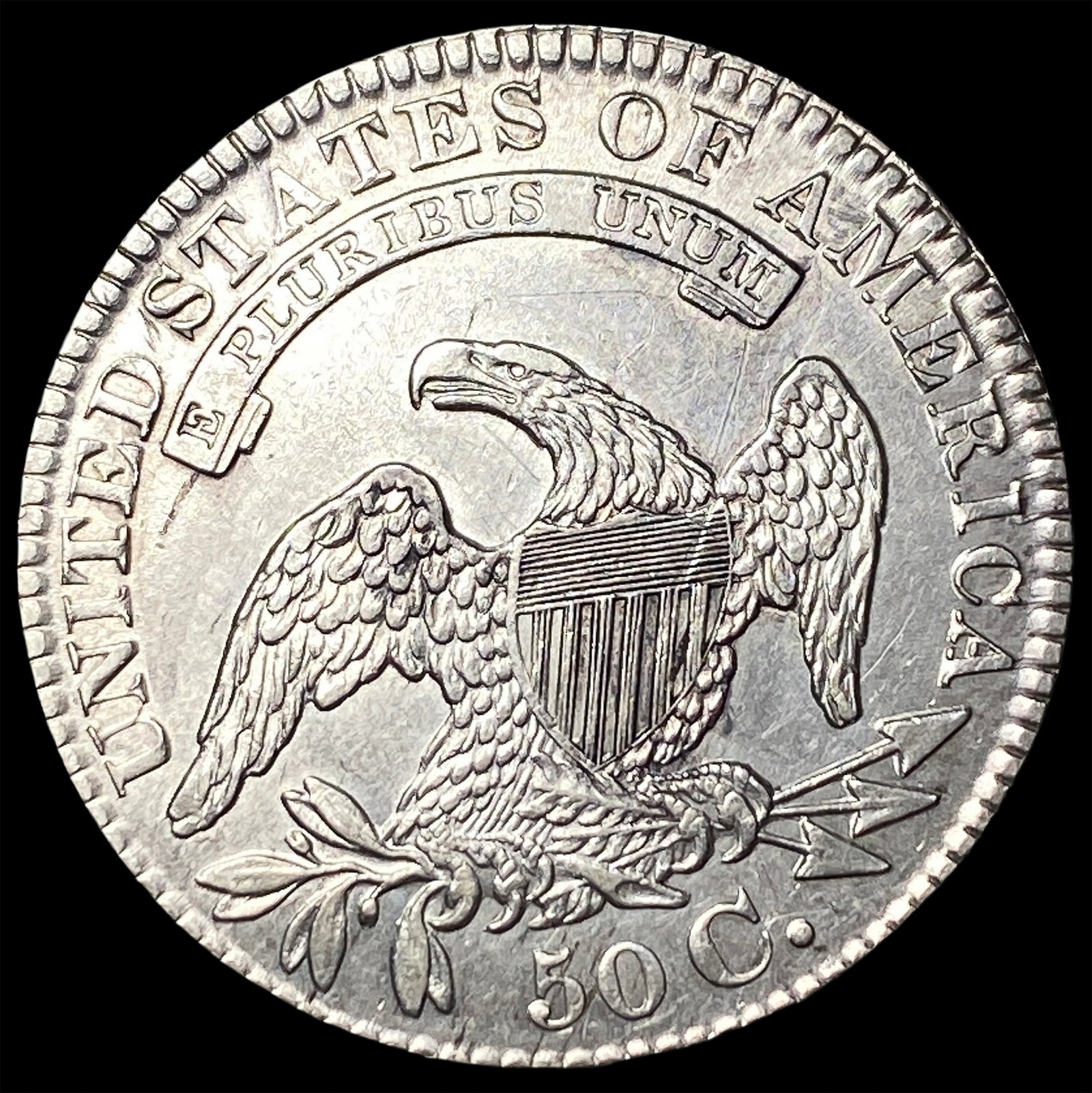 1829 Capped Bust Half Dollar UNCIRCULATED - 2