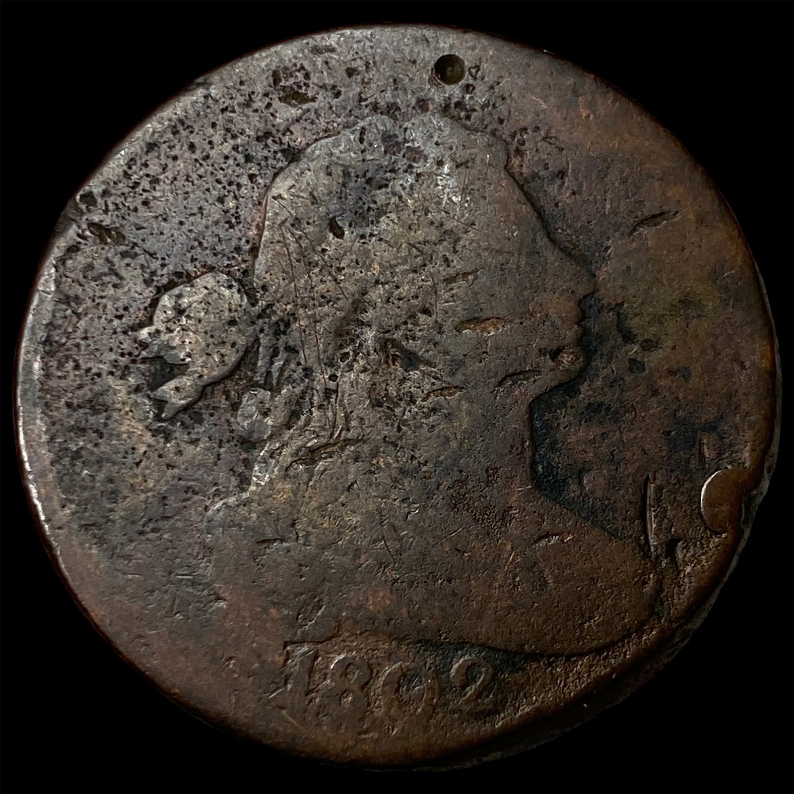 1802 Draped Bust Large Cent NICELY CIRCULATED: 1802 Draped Bust Large Cent NICELY CIRCULATED