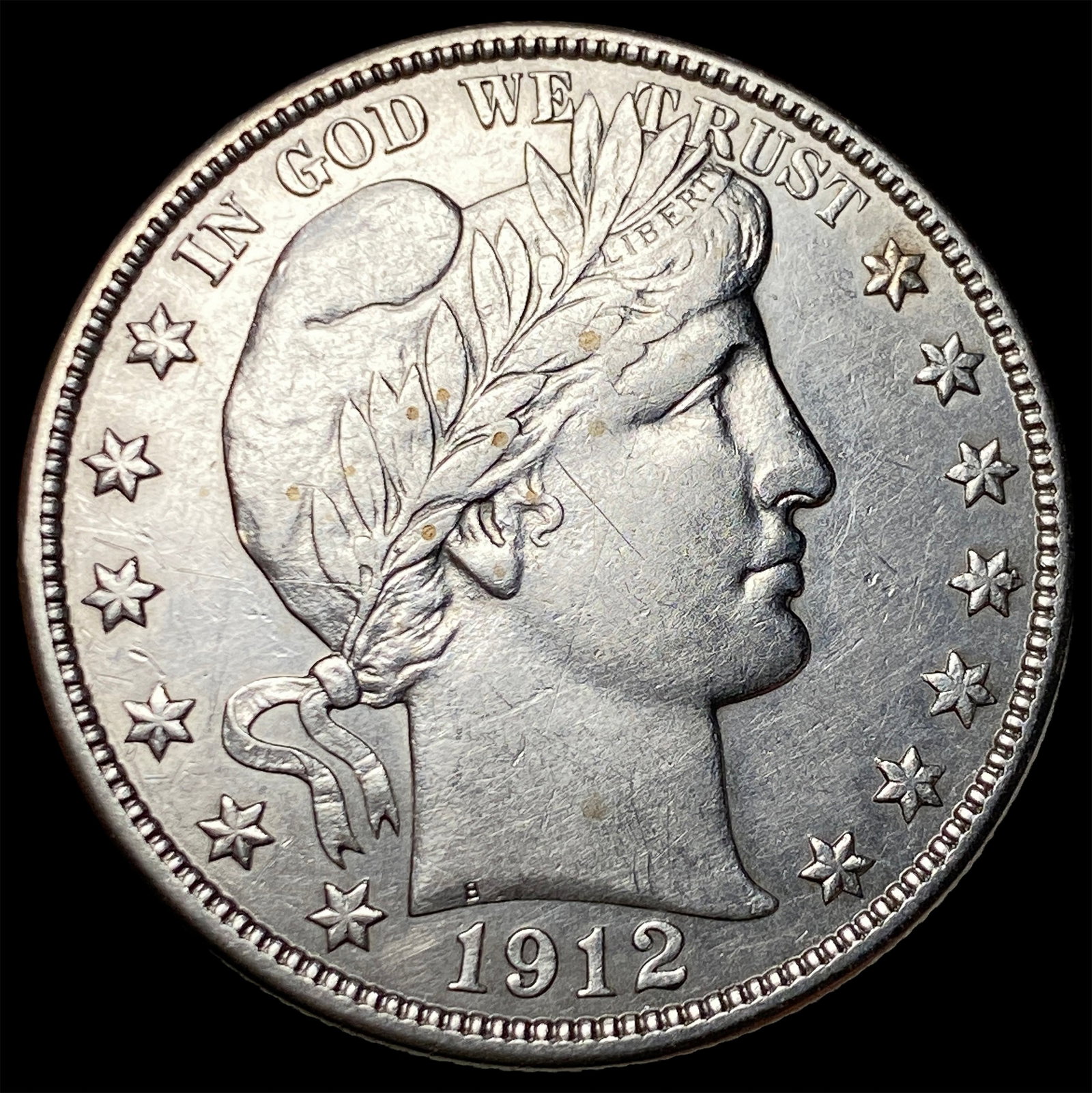 1912-D Silver Half Dollar Barber UNCIRCULATED: 1912-D Silver Half Dollar Barber UNCIRCULATED