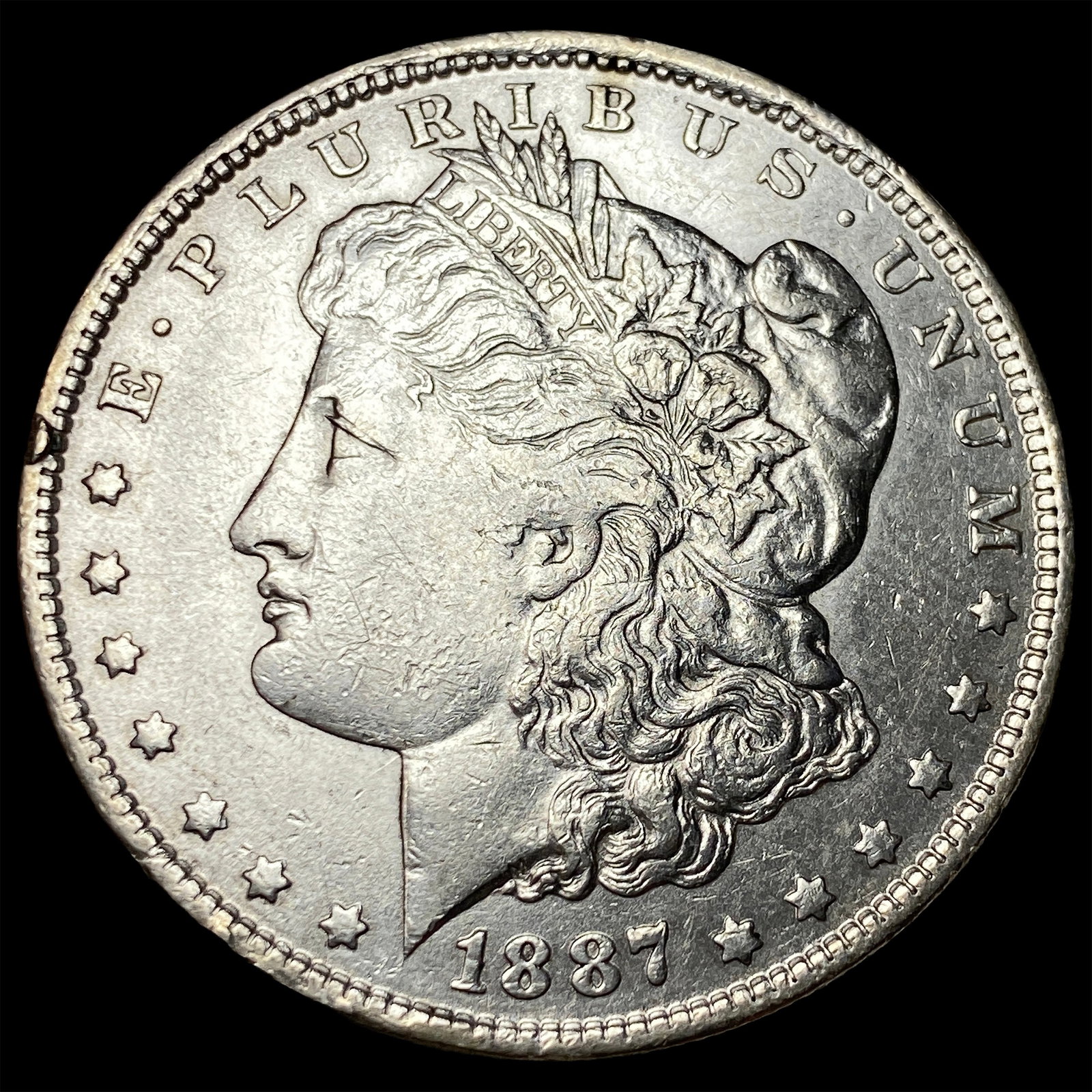 1887-S Silver Morgan Dollar CLOSELY UNCIRCULATED (1 of 2)