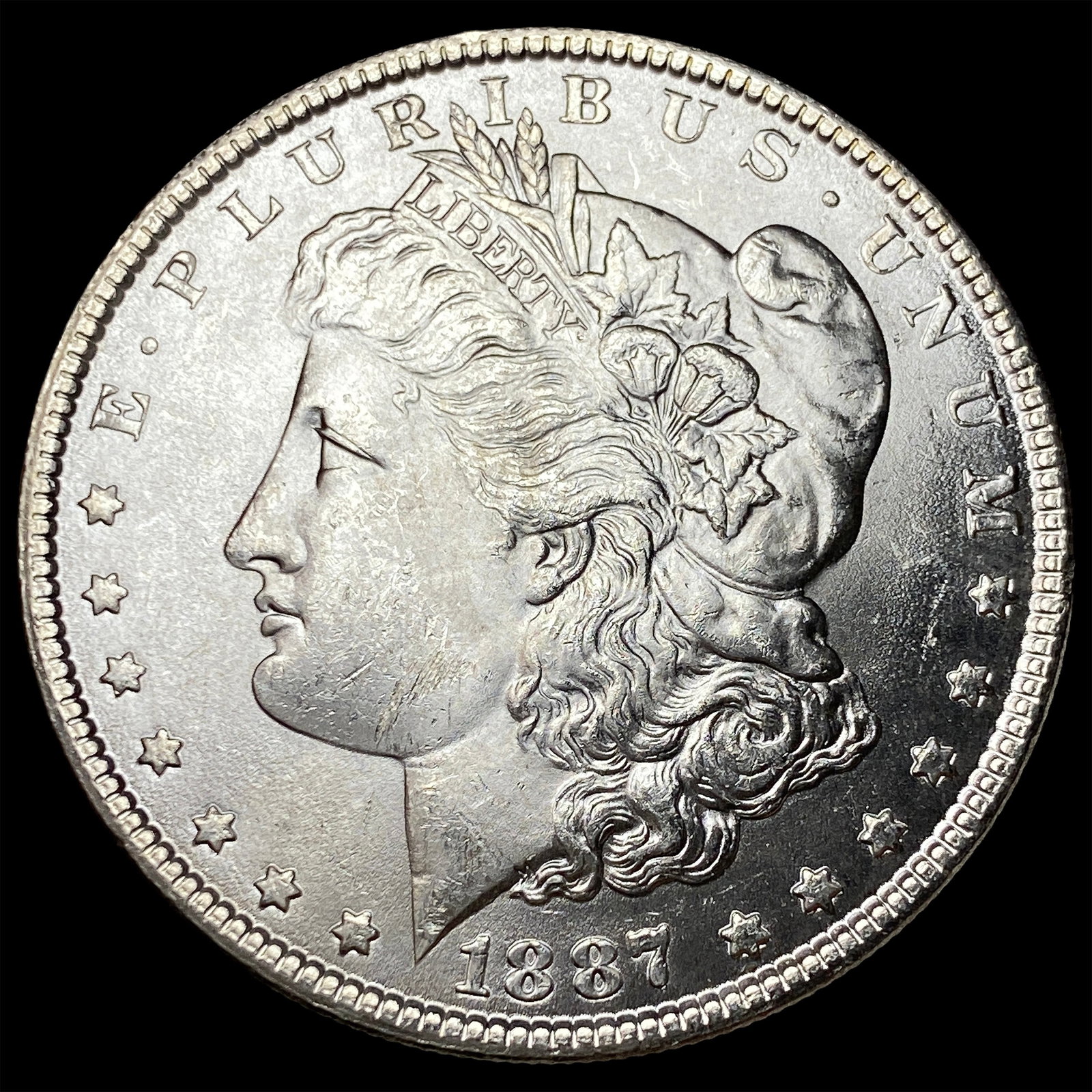 1887 Silver Morgan Dollar CHOICE BU (1 of 2)