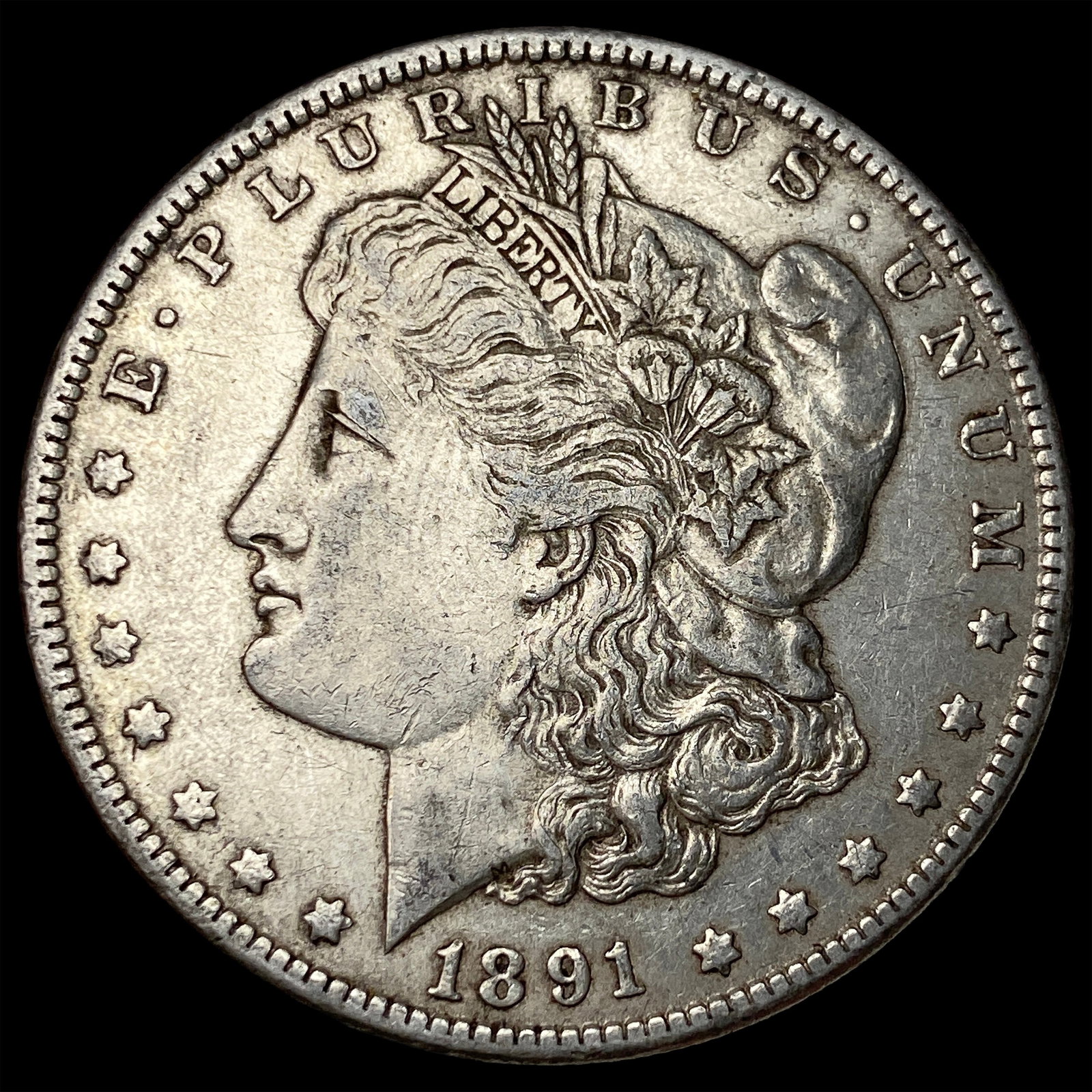 1891-CC Silver Morgan Dollar CLOSELY UNCIRCULATED (1 of 2)