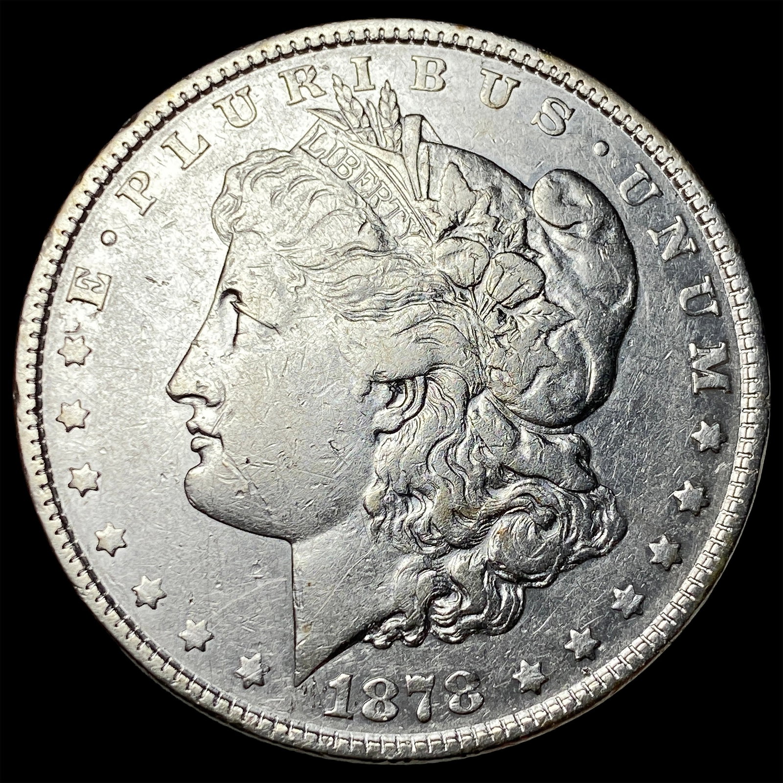 1878 Silver Morgan Dollar LIGHTLY CIRCULATED: 1878 Silver Morgan Dollar LIGHTLY CIRCULATED