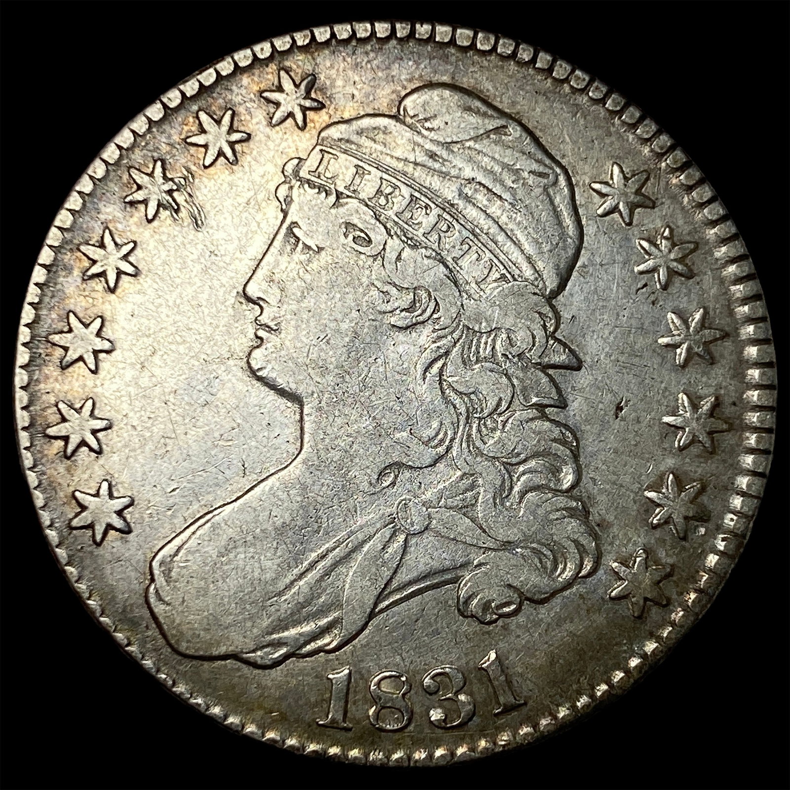 1831 Capped Bust Half Dollar NEARLY UNCIRCULATED: 1831 Capped Bust Half Dollar NEARLY UNCIRCULATED