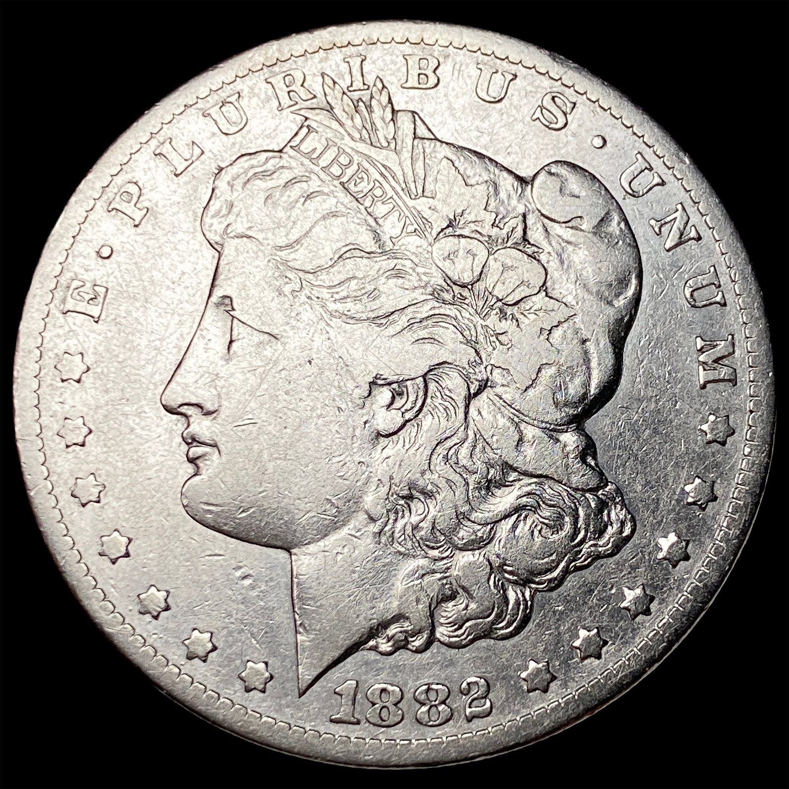1882-CC Silver Morgan Dollar LIGHTLY CIRCULATED (1 of 2)