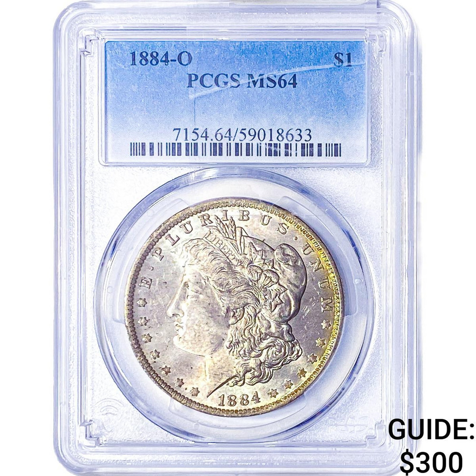 1884-O Morgan Silver Dollar PCGS MS64: 1884-O Morgan Silver Dollar PCGS MS64