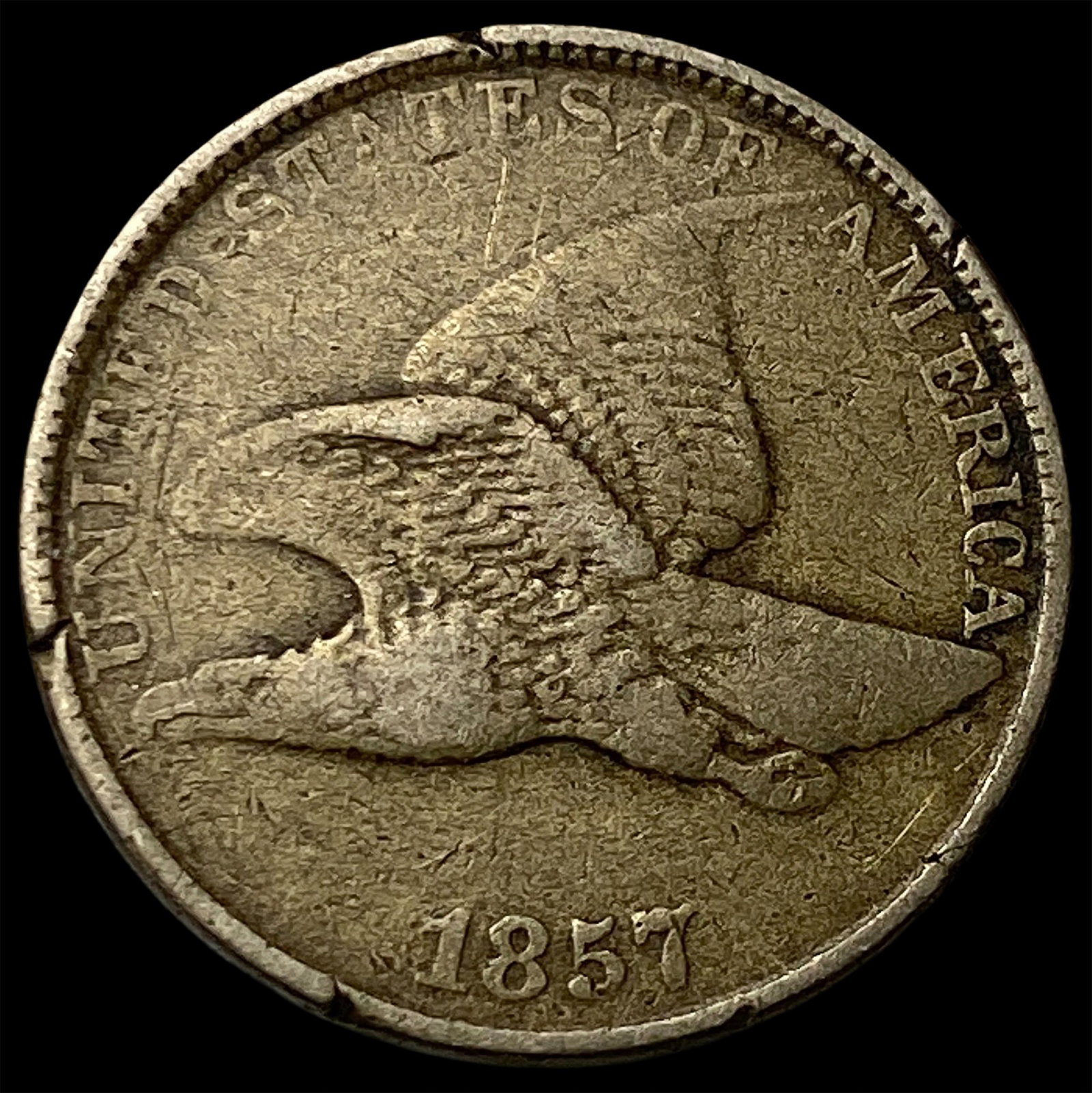 1857 Flying Eagle Cent LIGHTLY CIRCULATED: 1857 Flying Eagle Cent LIGHTLY CIRCULATED