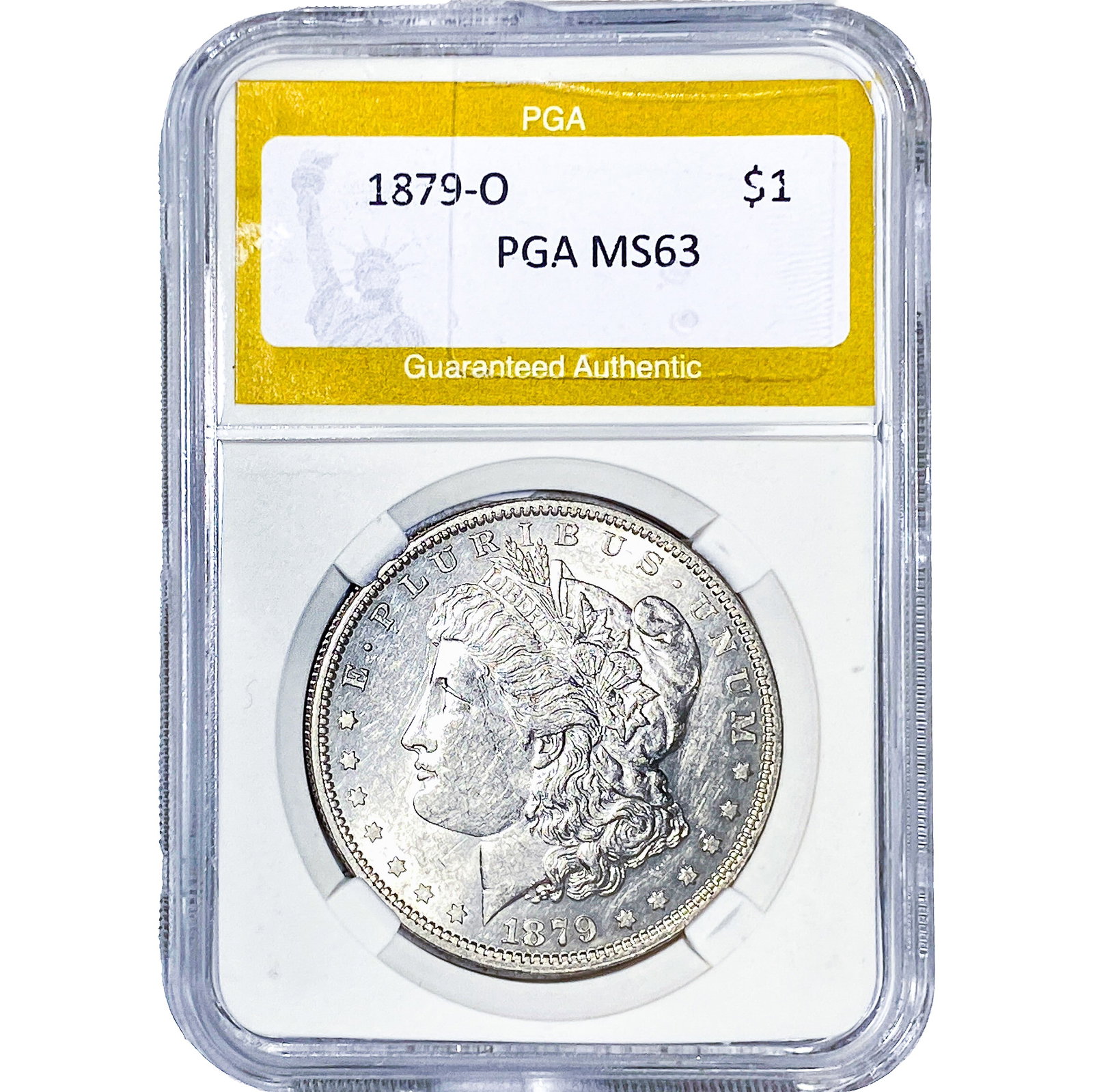 1879-O Morgan Silver Dollar PGA MS63: 1879-O Morgan Silver Dollar PGA MS63