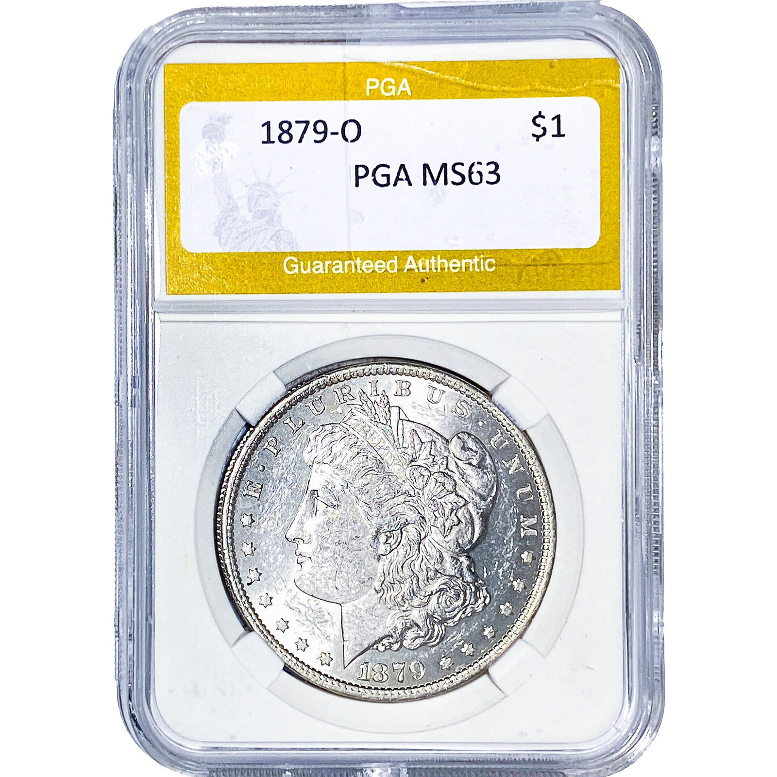 1879-O Morgan Silver Dollar PGA MS63: 1879-O Morgan Silver Dollar PGA MS63