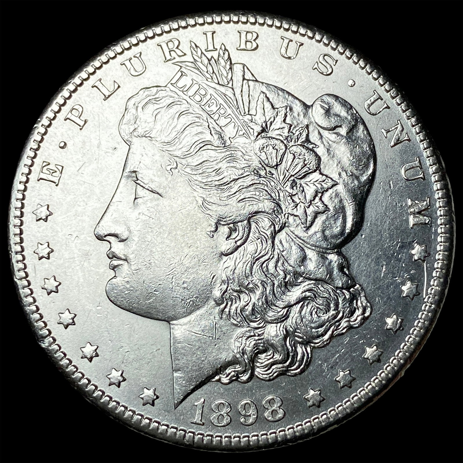 1898-S Silver Morgan Dollar CHOICE AU: 1898-S Silver Morgan Dollar CHOICE AU