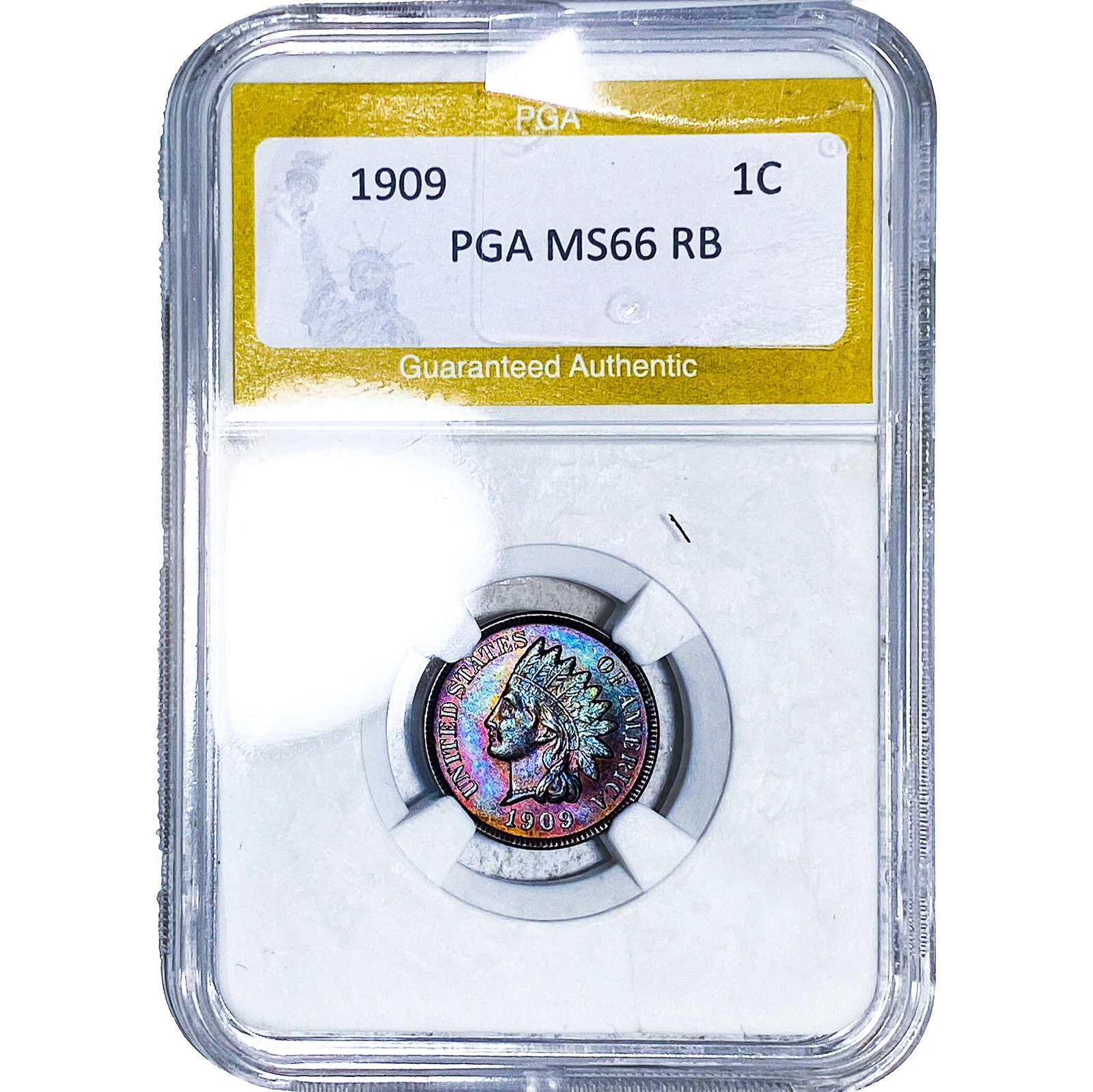 1909 Indian Head Cent PGA MS66 RB (1 of 2)
