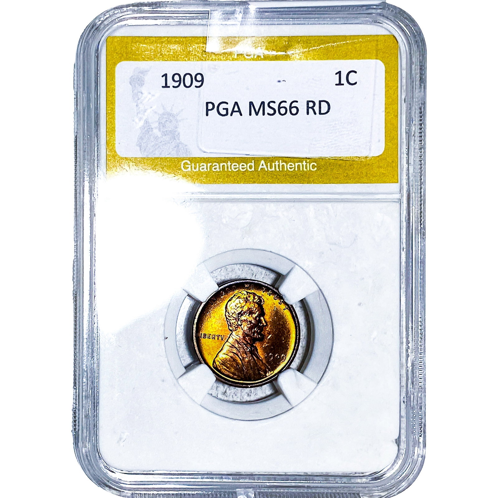 1909 Wheat Cent PGA MS66 RD: 1909 Wheat Cent PGA MS66 RD