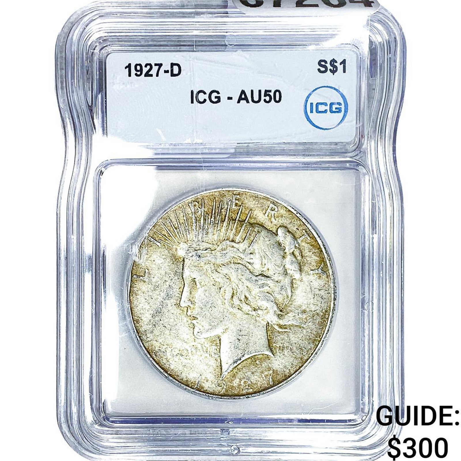1927-D Silver Peace Dollar ICG AU50 (1 of 2)