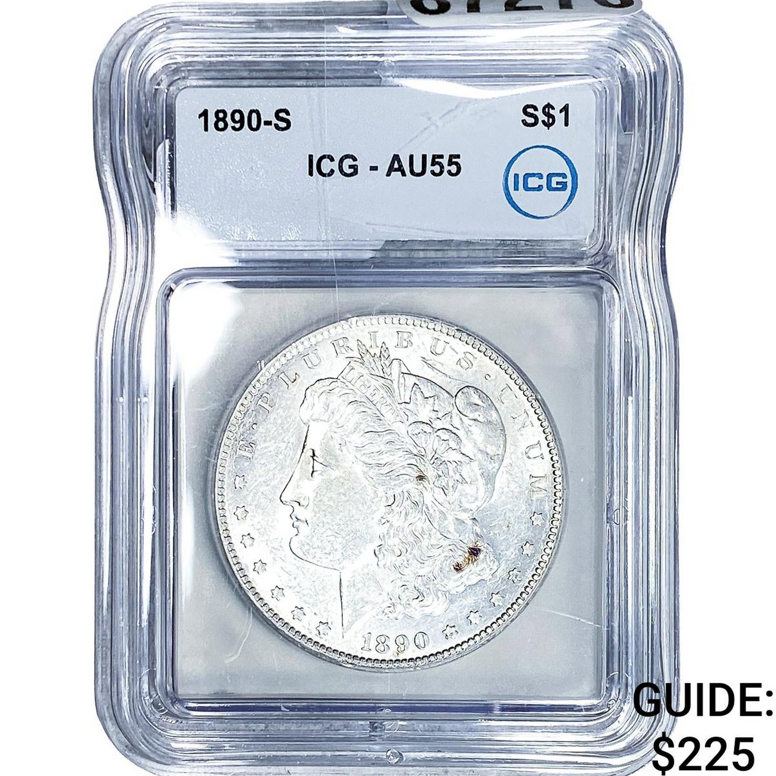 1890-S Morgan Silver Dollar ICG AU55 (1 of 2)