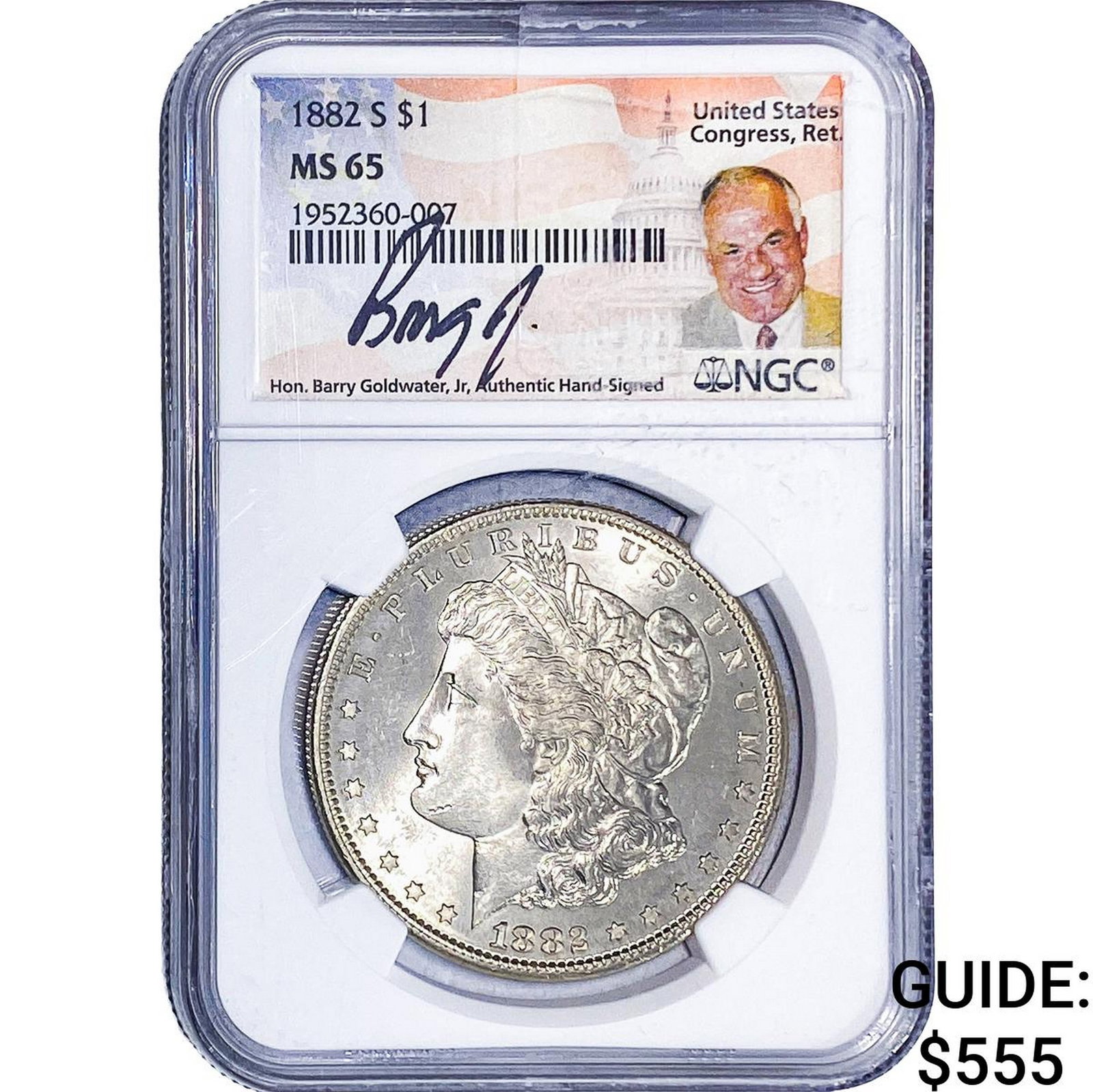 1882-S Morgan Silver Dollar NGC MS65 (1 of 2)