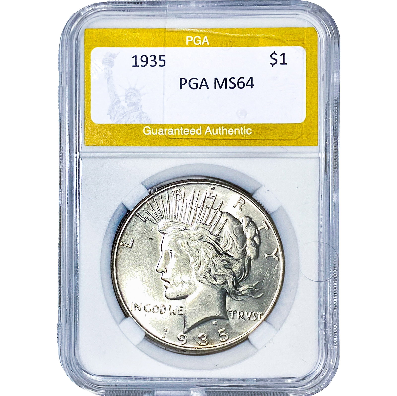 1935 Silver Peace Dollar PGA MS64 (1 of 2)