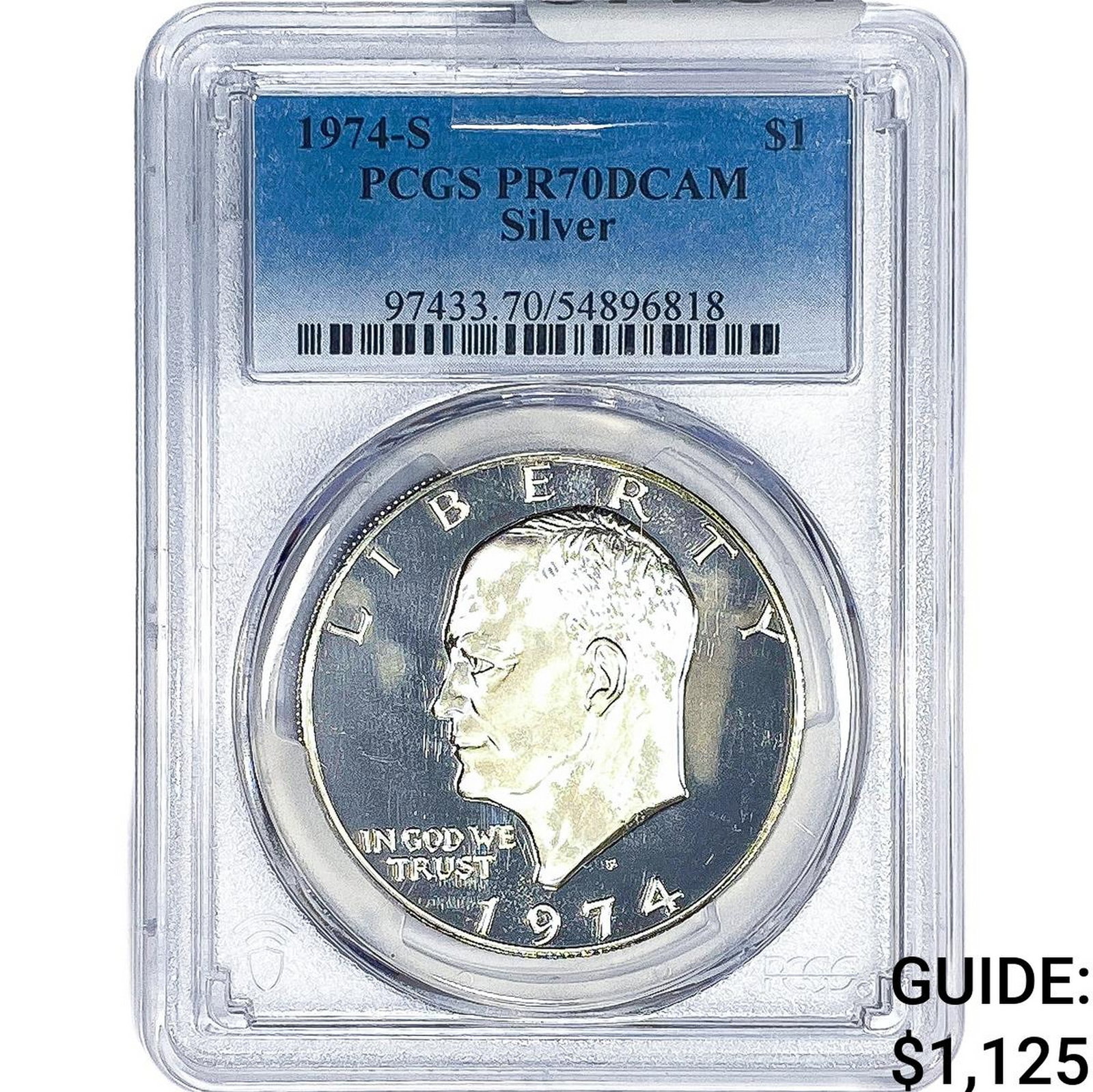 1974-S Eisenhower Dollar PCGS PR70 Silver DCAM (1 of 2)